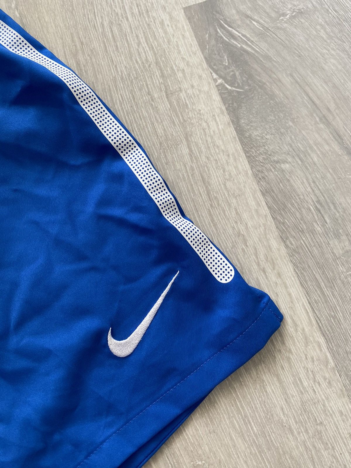 Nike × Vintage Nike vintage blue shorts track pant small swoosh Size US 34 / EU 50 - 2 Thumbnail