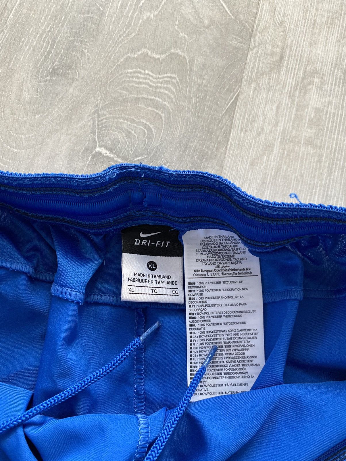 Nike × Vintage Nike vintage blue shorts track pant small swoosh Size US 34 / EU 50 - 4 Thumbnail