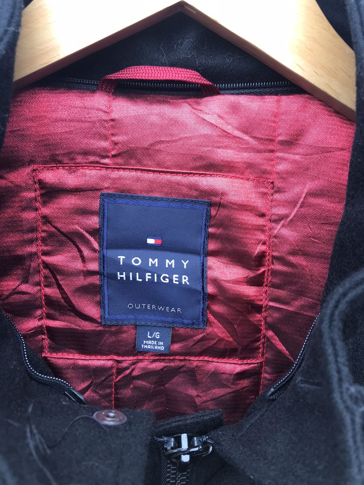 Tommy Hilfiger Tommy Hilfiger Black Men’s Outwear Utility Mix Wool Jacket Size US L / EU 52-54 / 3 - 2 Thumbnail