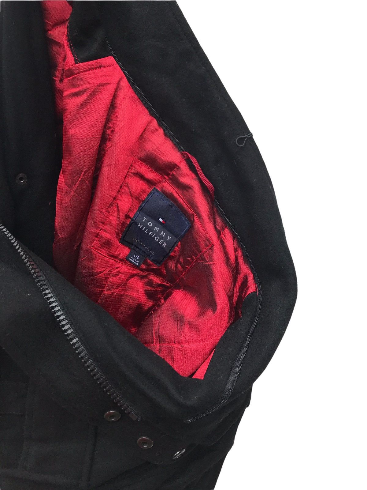 Tommy Hilfiger Tommy Hilfiger Black Men’s Outwear Utility Mix Wool Jacket Size US L / EU 52-54 / 3 - 9 Thumbnail