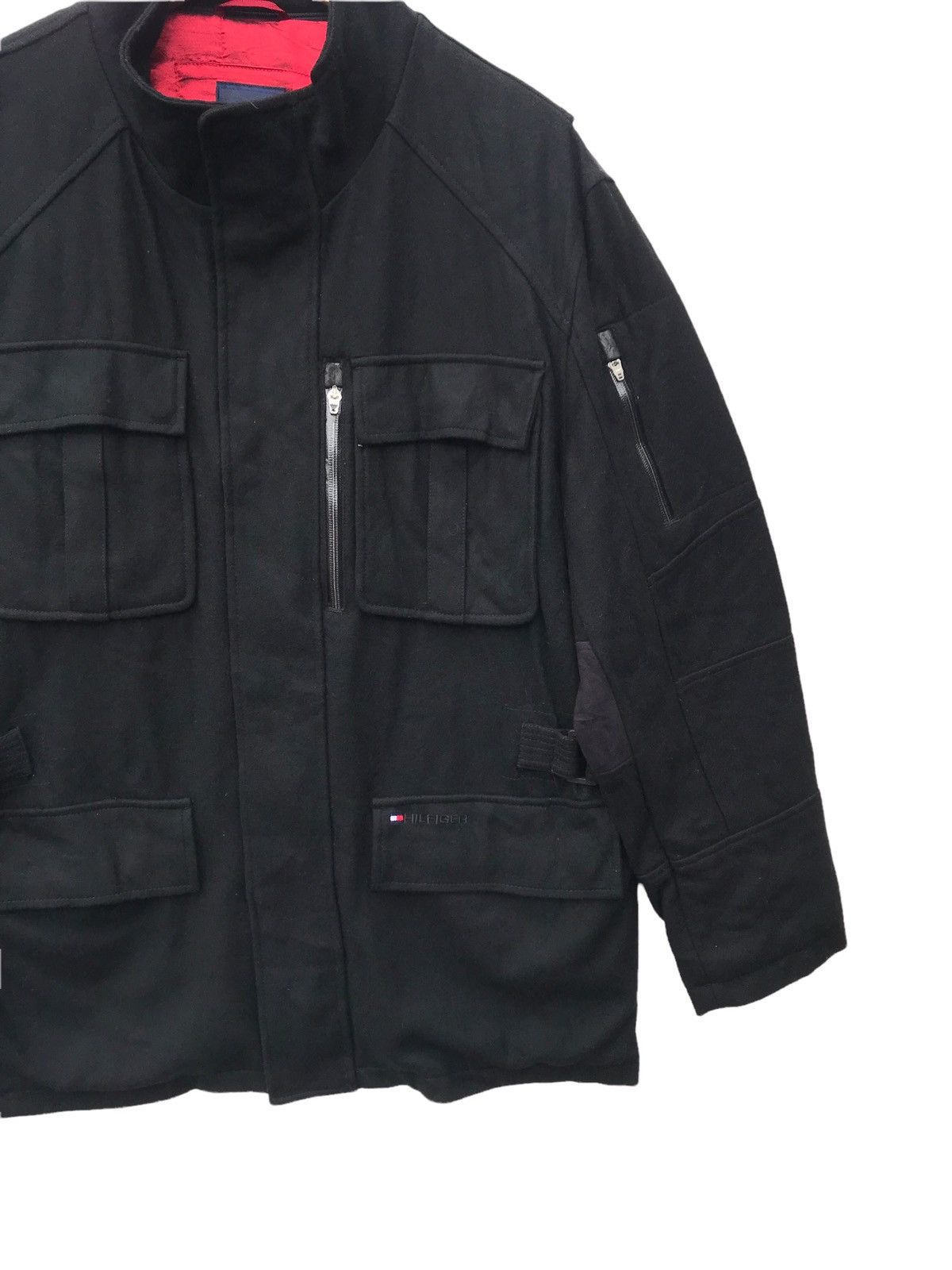 Tommy Hilfiger Tommy Hilfiger Black Men’s Outwear Utility Mix Wool Jacket Size US L / EU 52-54 / 3 - 4 Thumbnail