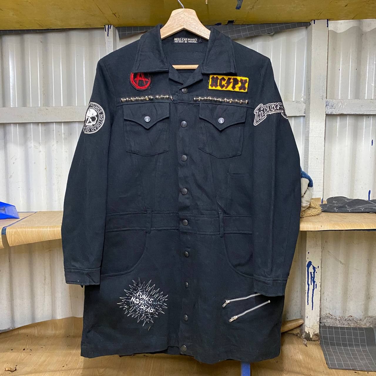 Vintage HELL CAT PUNKS Long Jacket