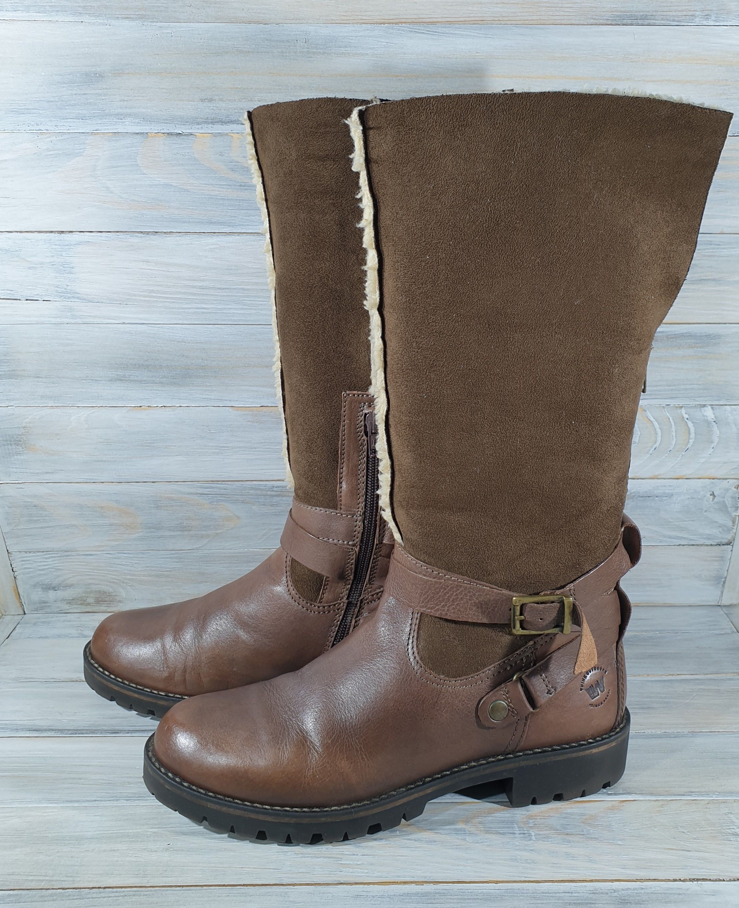Leather × Other Weinbrenner Think Outdoors Women Winter Leather Long Boots Size US 9 / IT 39 - 16 Thumbnail