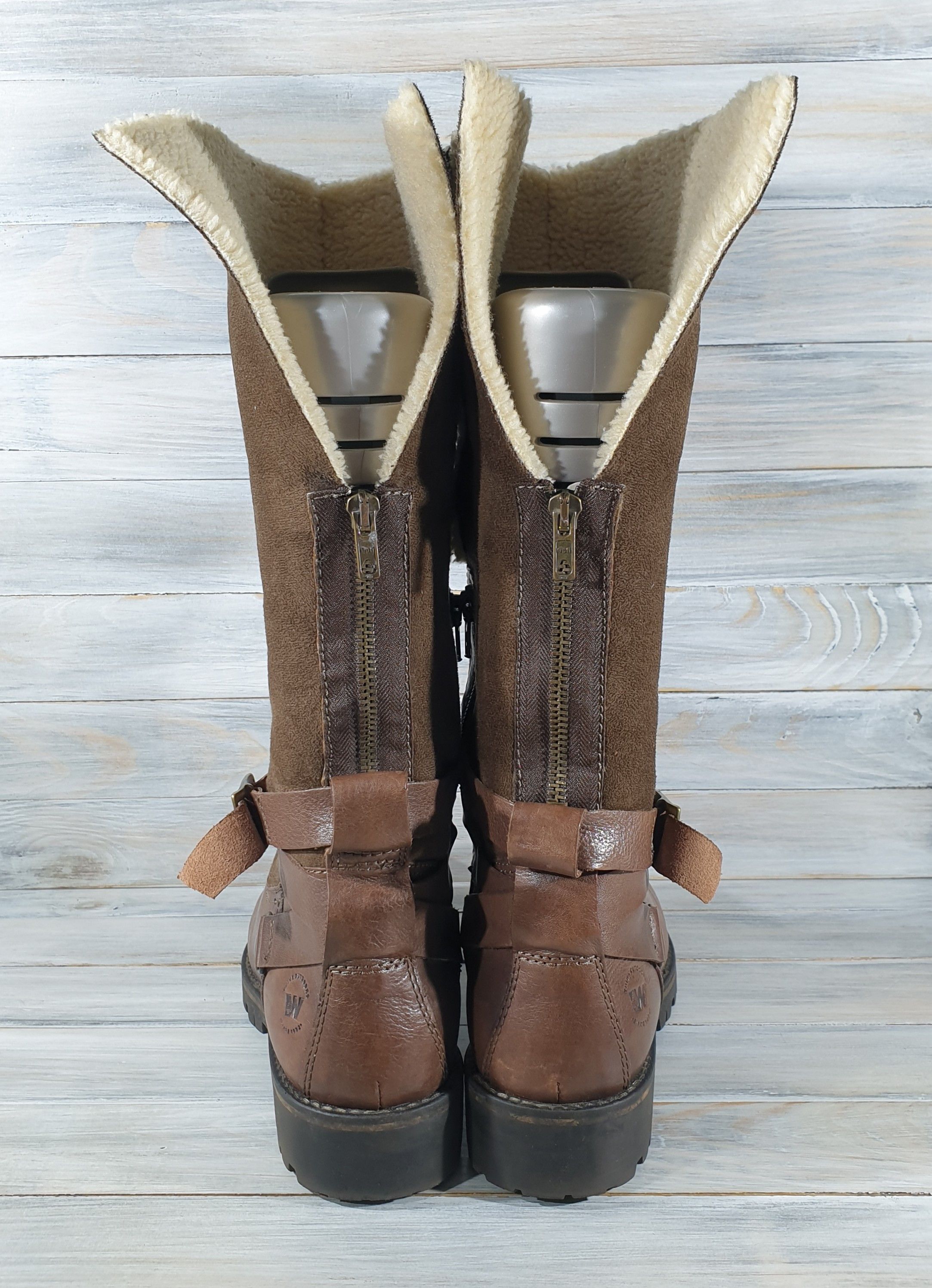 Leather × Other Weinbrenner Think Outdoors Women Winter Leather Long Boots Size US 9 / IT 39 - 5 Thumbnail