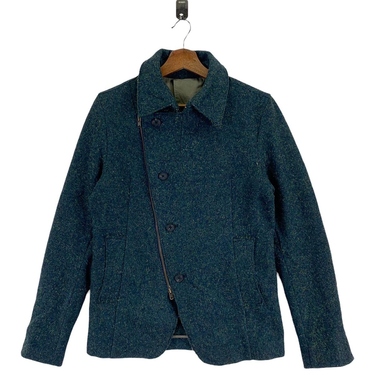 Japanese Brand × Vintage VINTAGE RICO CROSS ZIPPER COAT WOOL Size L / US 10 / IT 46 - 1 Thumbnail