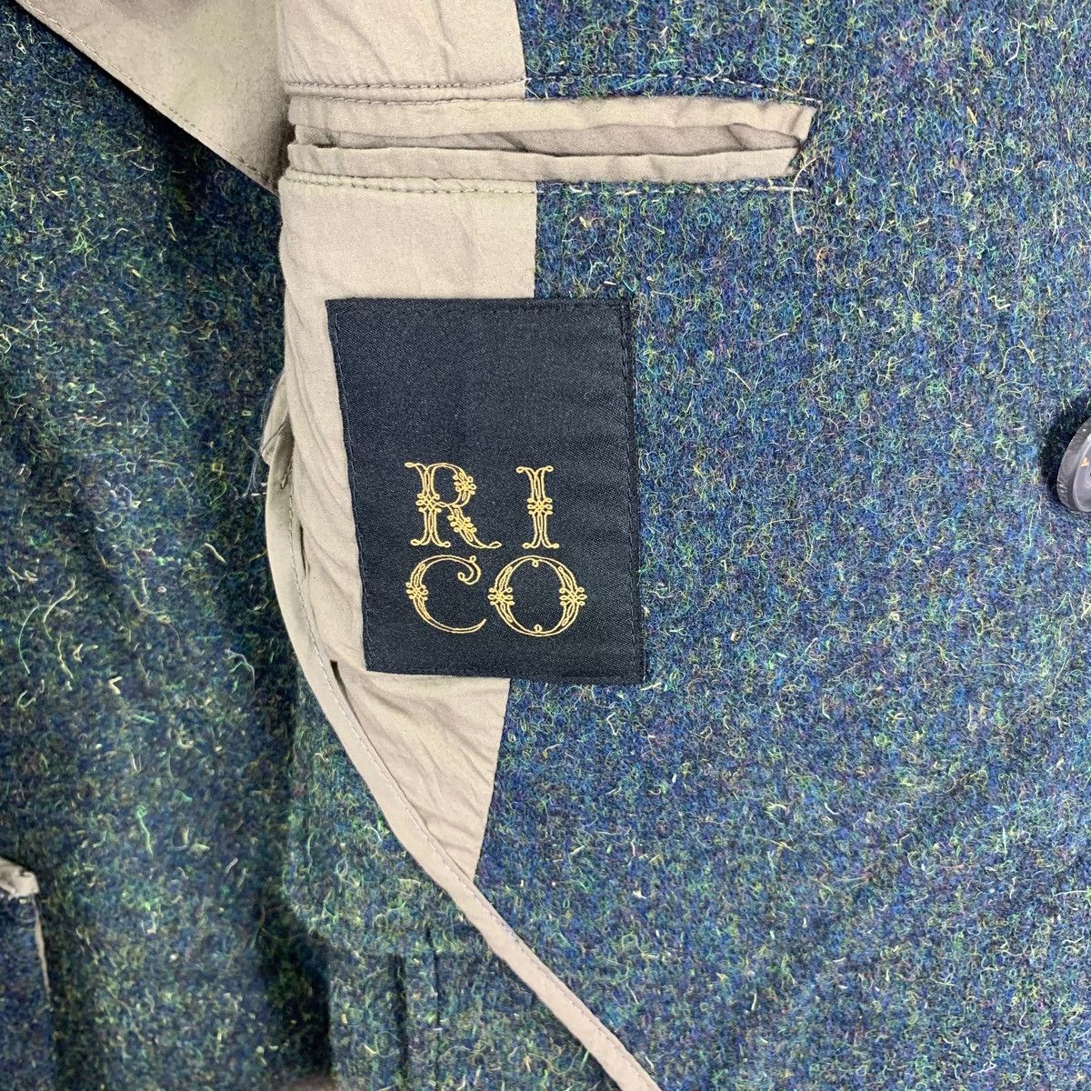 Japanese Brand × Vintage VINTAGE RICO CROSS ZIPPER COAT WOOL Size L / US 10 / IT 46 - 8 Thumbnail