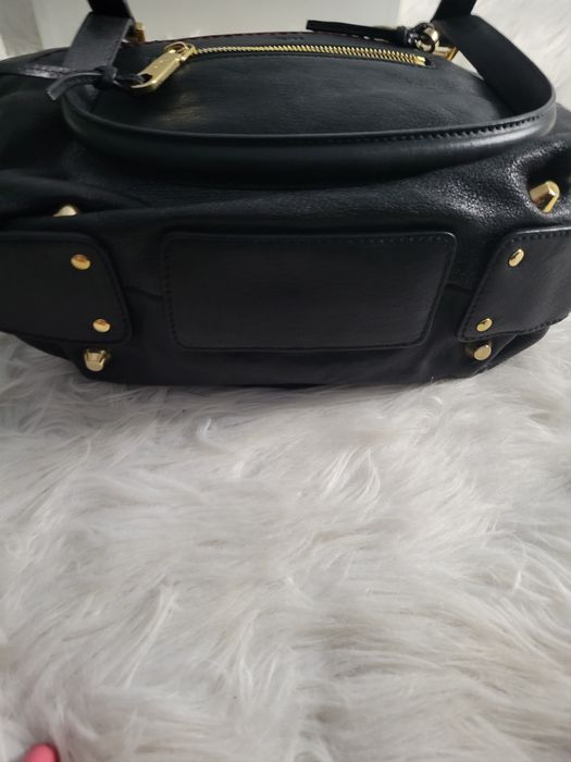 Chloe Authentic CHLOE Angie 2Way Shoulder Hand Bag Leather Black | Grailed