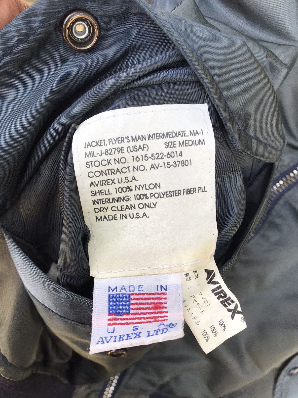 Avirex 🔥QUICK SALE🔥Vtg USAF Avirex Bombers MA-1 Flight Jacket Size US M / EU 48-50 / 2 - 14 Thumbnail