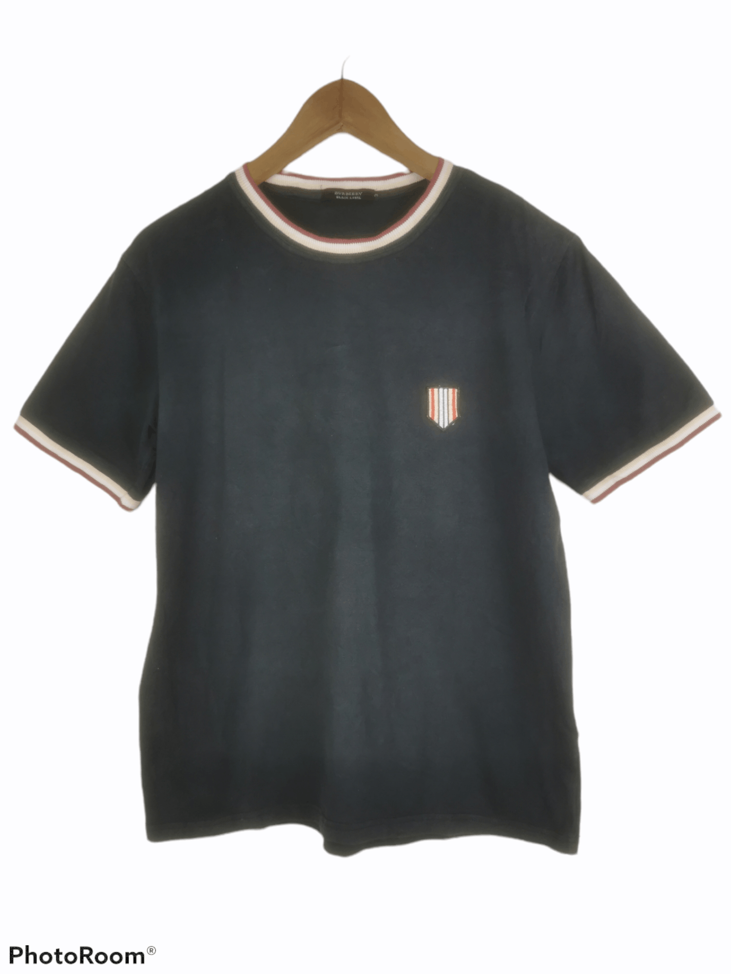 Burberry Burberry Black Label Ringer Tee Size US S / EU 44-46 / 1 - 1 Thumbnail