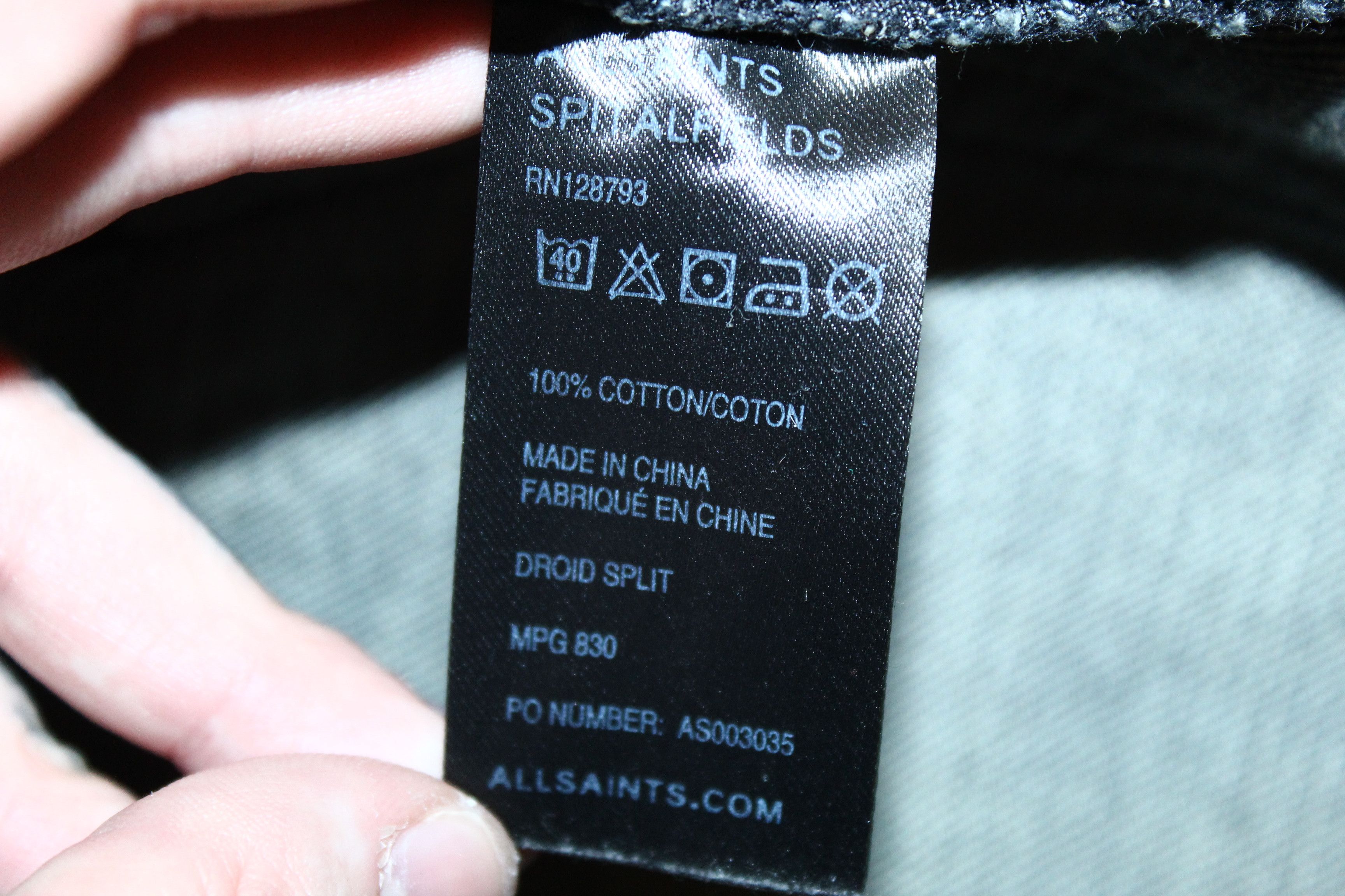 Allsaints Allsaints Spitafields Droid Split Double Knee Arc Leg Jeans Size US 30 / EU 46 - 8 Thumbnail