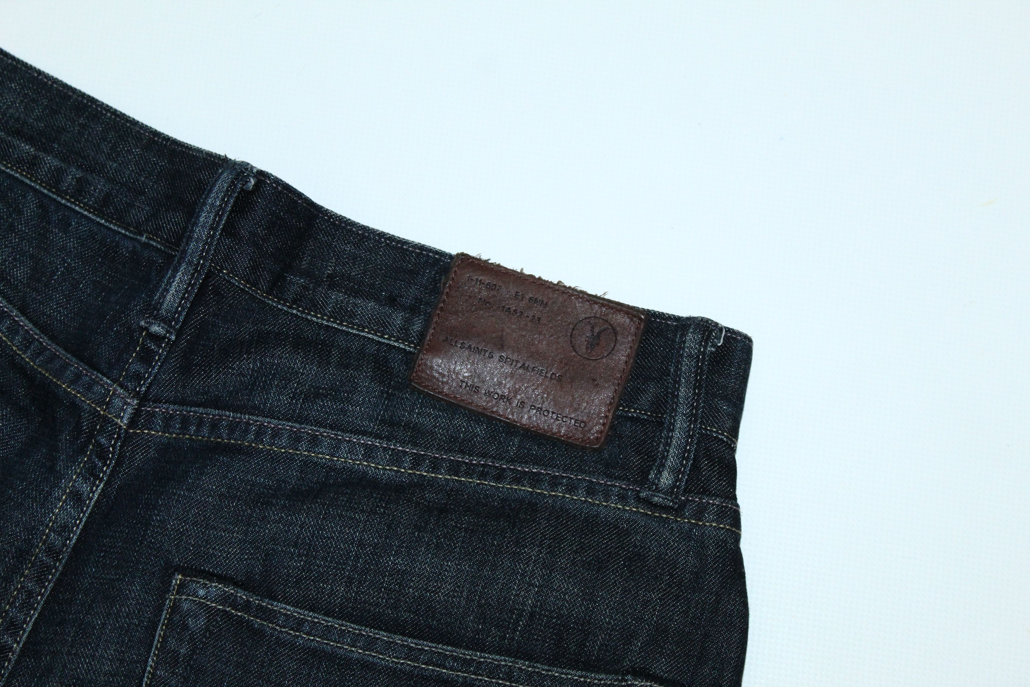 Allsaints Allsaints Spitafields Droid Split Double Knee Arc Leg Jeans Size US 30 / EU 46 - 9 Thumbnail