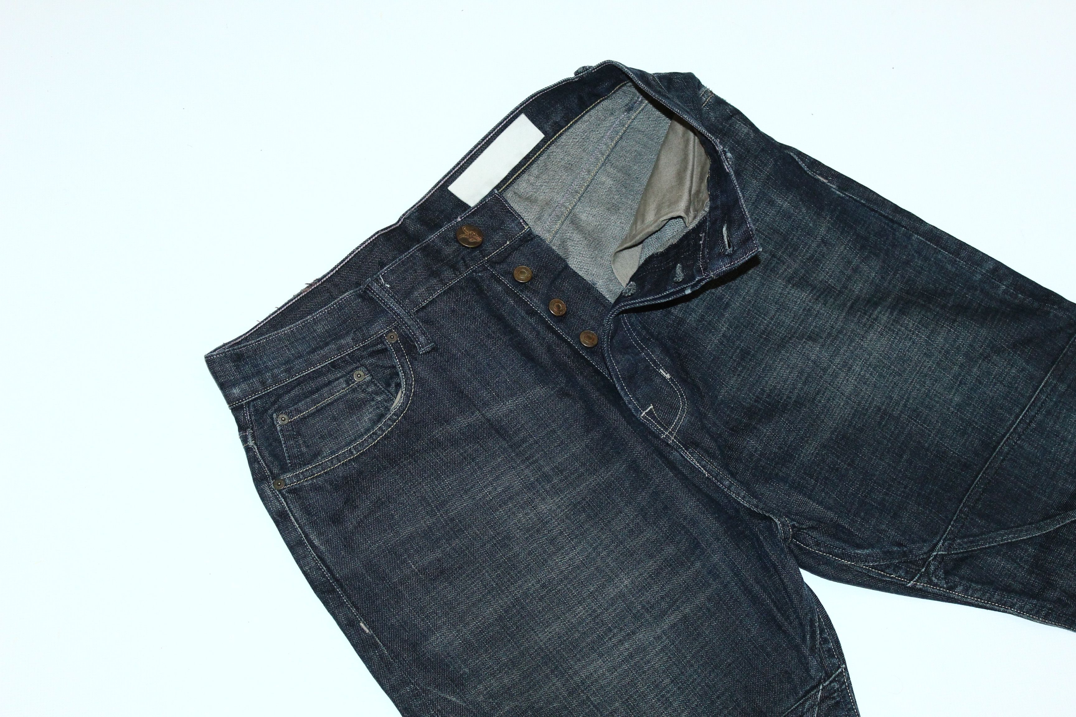 Allsaints Allsaints Spitafields Droid Split Double Knee Arc Leg Jeans Size US 30 / EU 46 - 7 Thumbnail