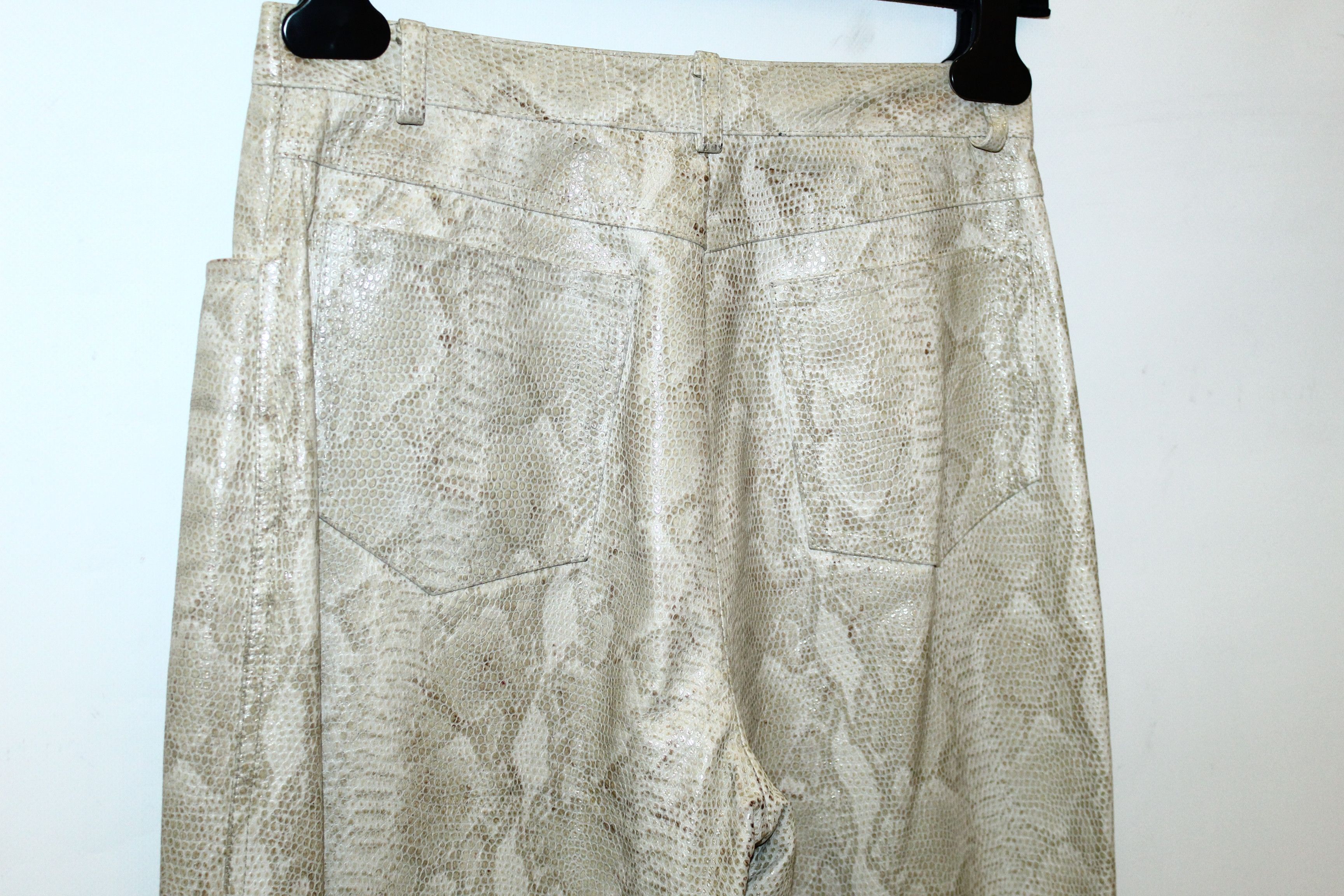 Iceberg 🔥 VTG 🔥 Iceberg Python Style Leather Pants Size US 26 / EU 42 - 6 Thumbnail