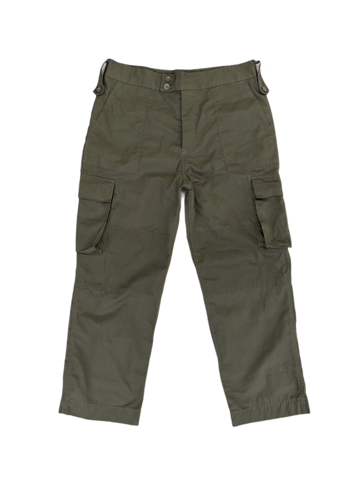 image of Army Green Cargo Pants Multipocket in Olive Green, Men's (Size 36)