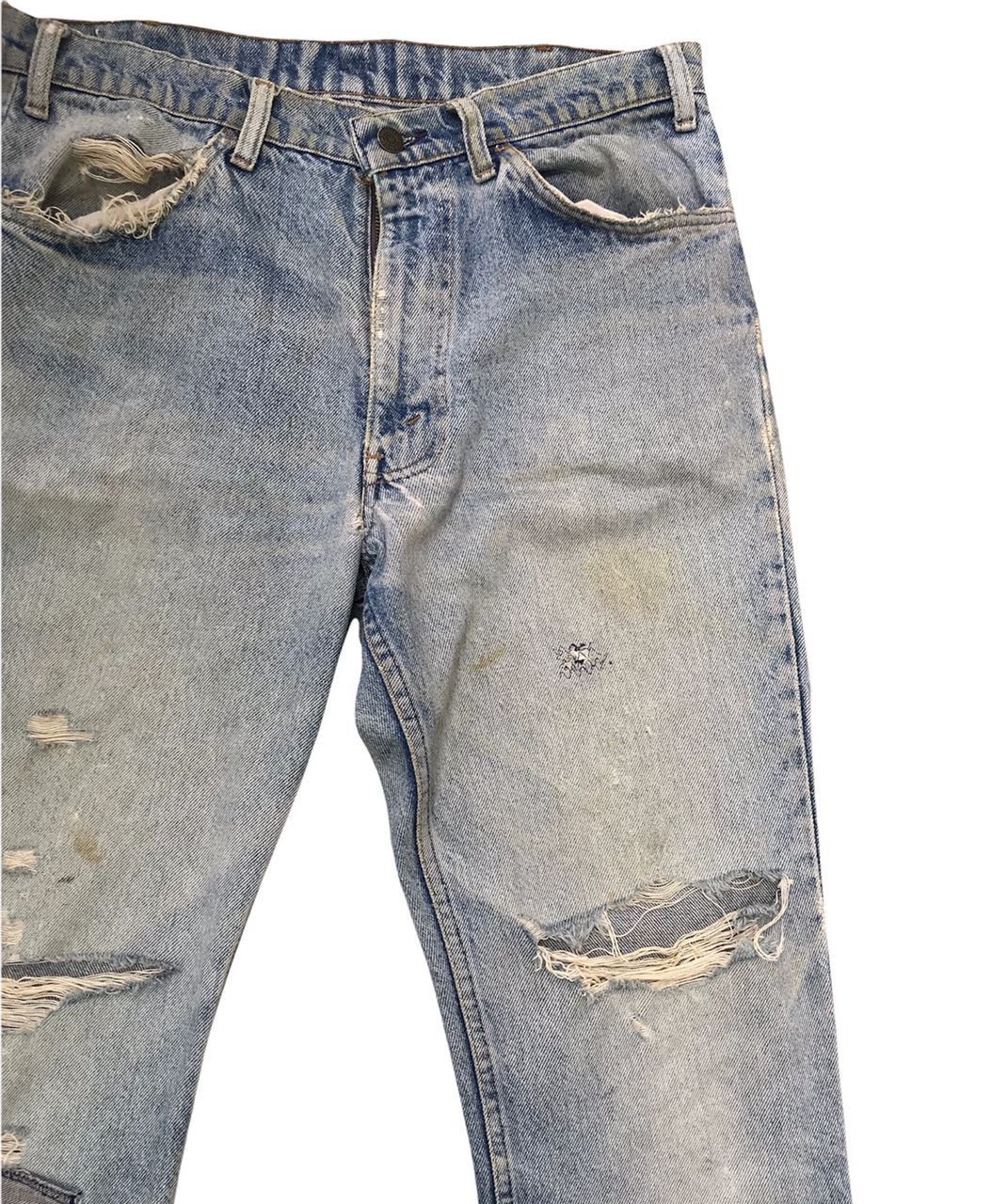 Levi's Vintage 80’s Levis 646 Distressed Denim Size US 32 / EU 48 - 3 Thumbnail