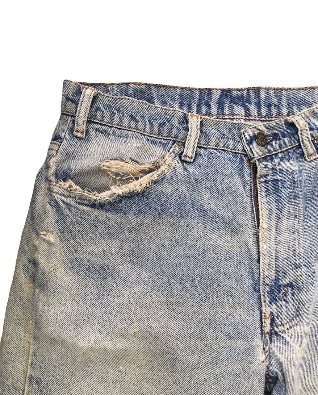 Levi's Vintage 80’s Levis 646 Distressed Denim Size US 32 / EU 48 - 4 Thumbnail
