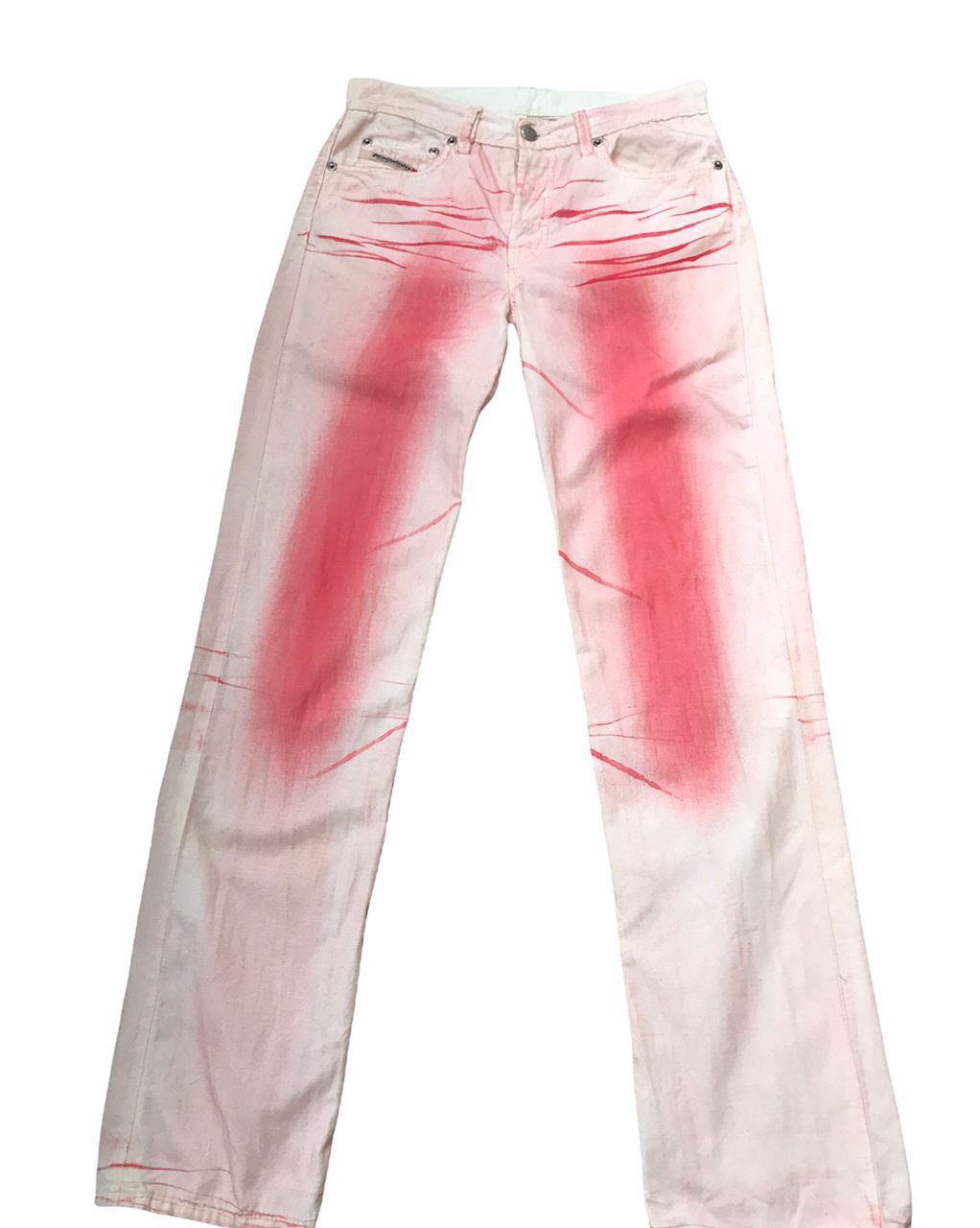 Diesel Diesel FullPrint Art Punk Design Pants Size US 29 - 1 Thumbnail