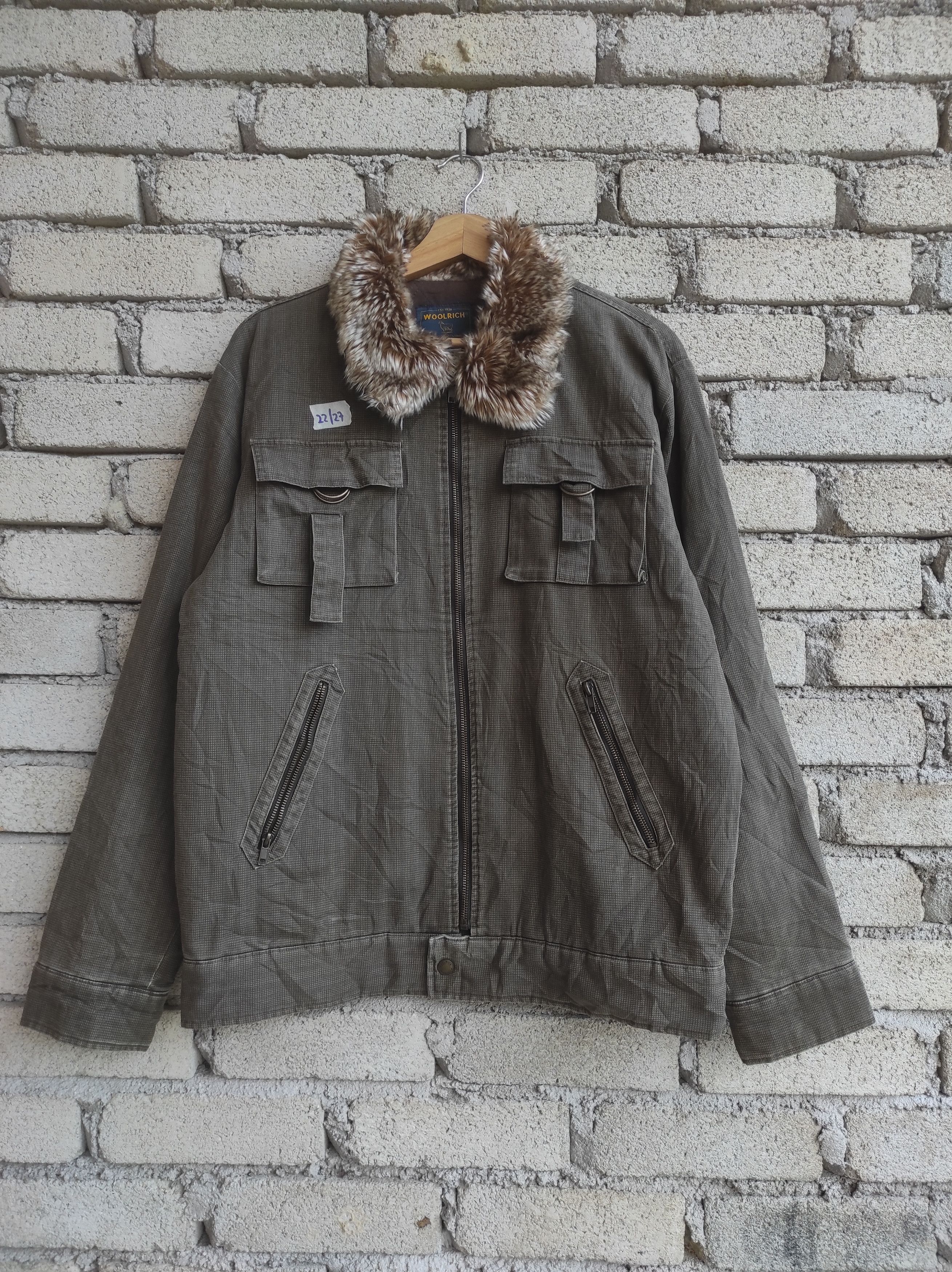 woolrich tactical cargo pocket heavy jacket
