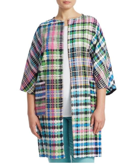 Marina Rinaldi chic colorful jacket. Size 42.