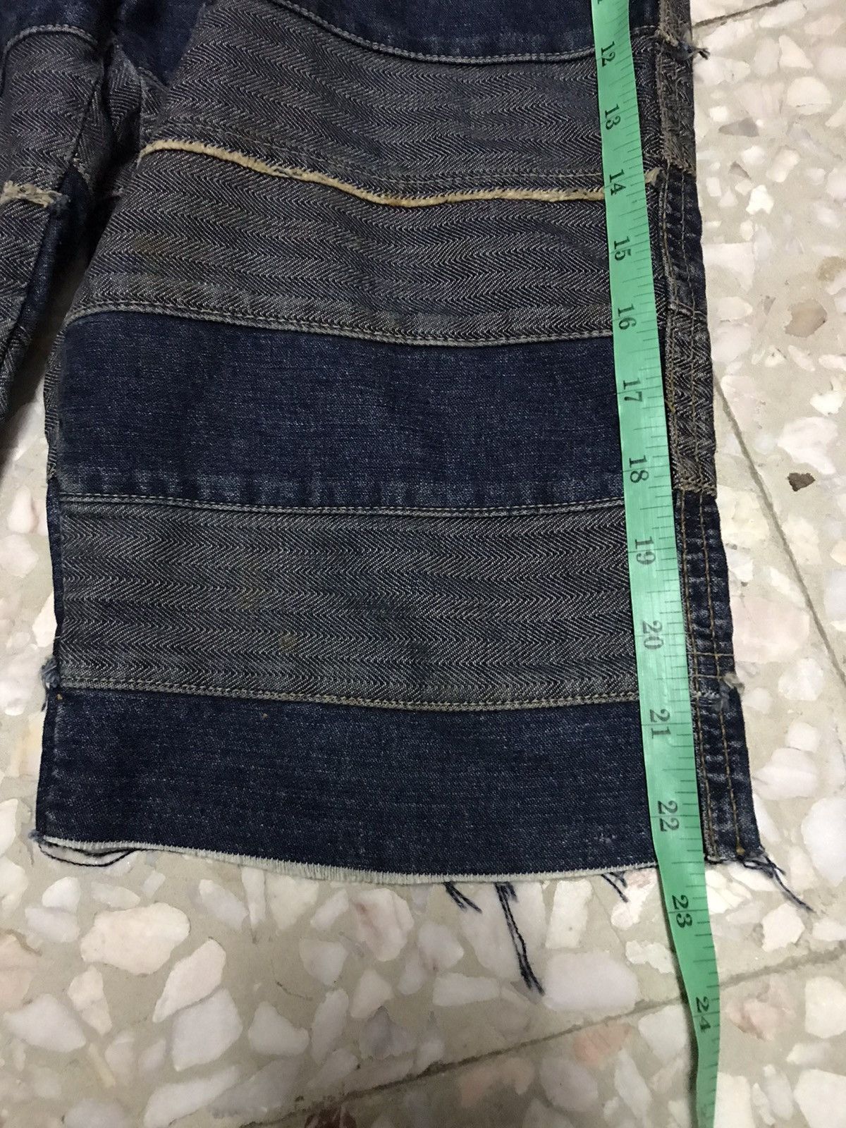 Hysteric Glamour × Japanese Brand Vintage Hysteric Glamour Patchwork Cropped Pants Size US 31 - 9 Thumbnail