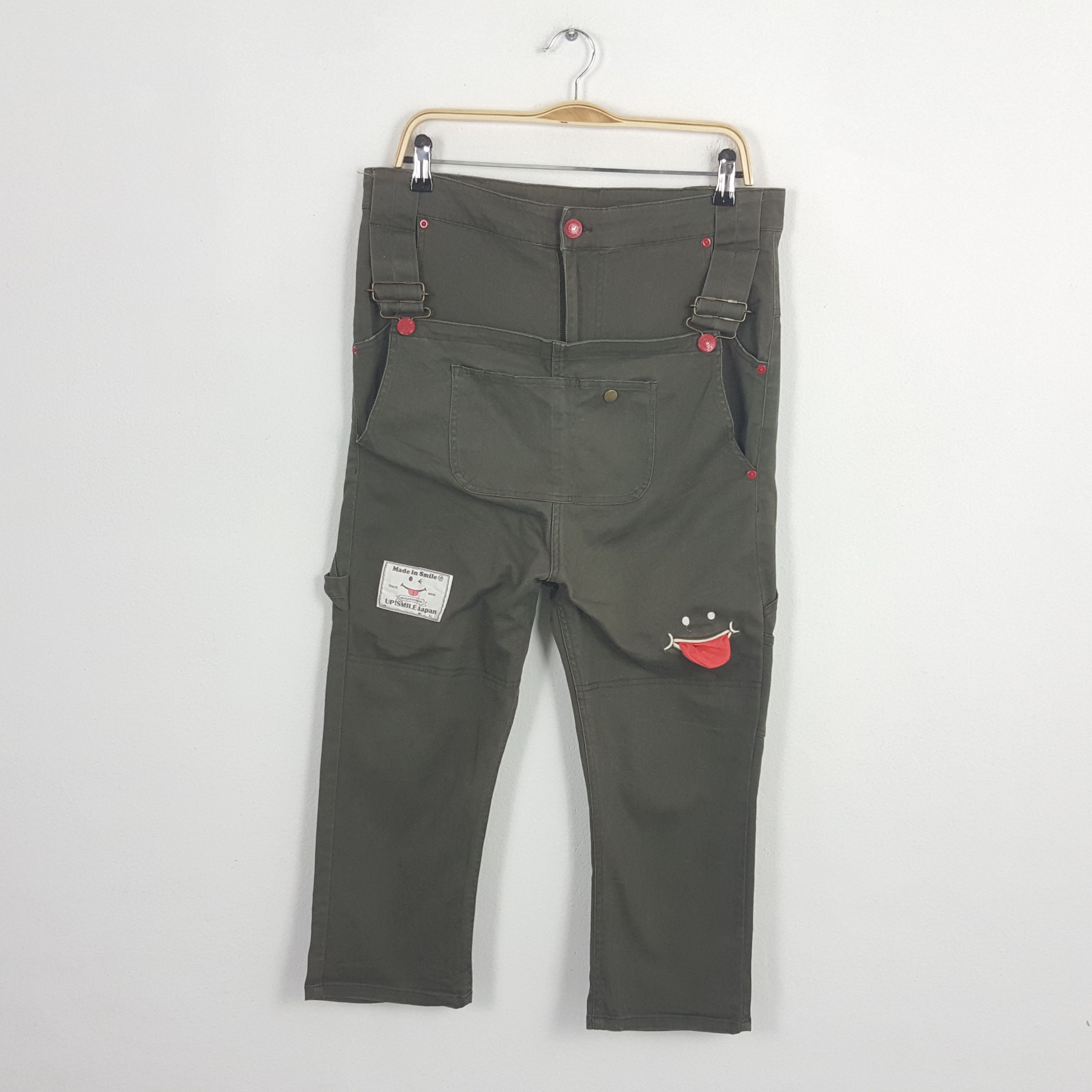 Vintage UP SMILE Japanese Brand Streetwear Style Pants