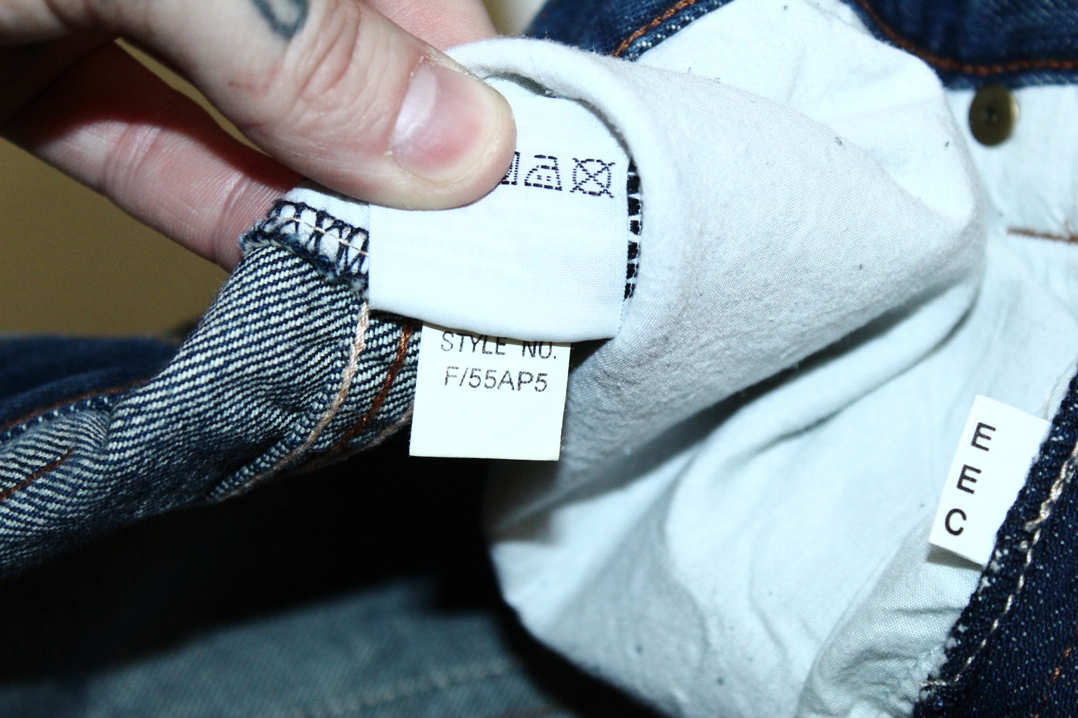 Pelle Pelle Vtg Pelle Pelle Double Knee Faded Denim Baggy Rap Jeans Size US 34 / EU 50 - 8 Thumbnail