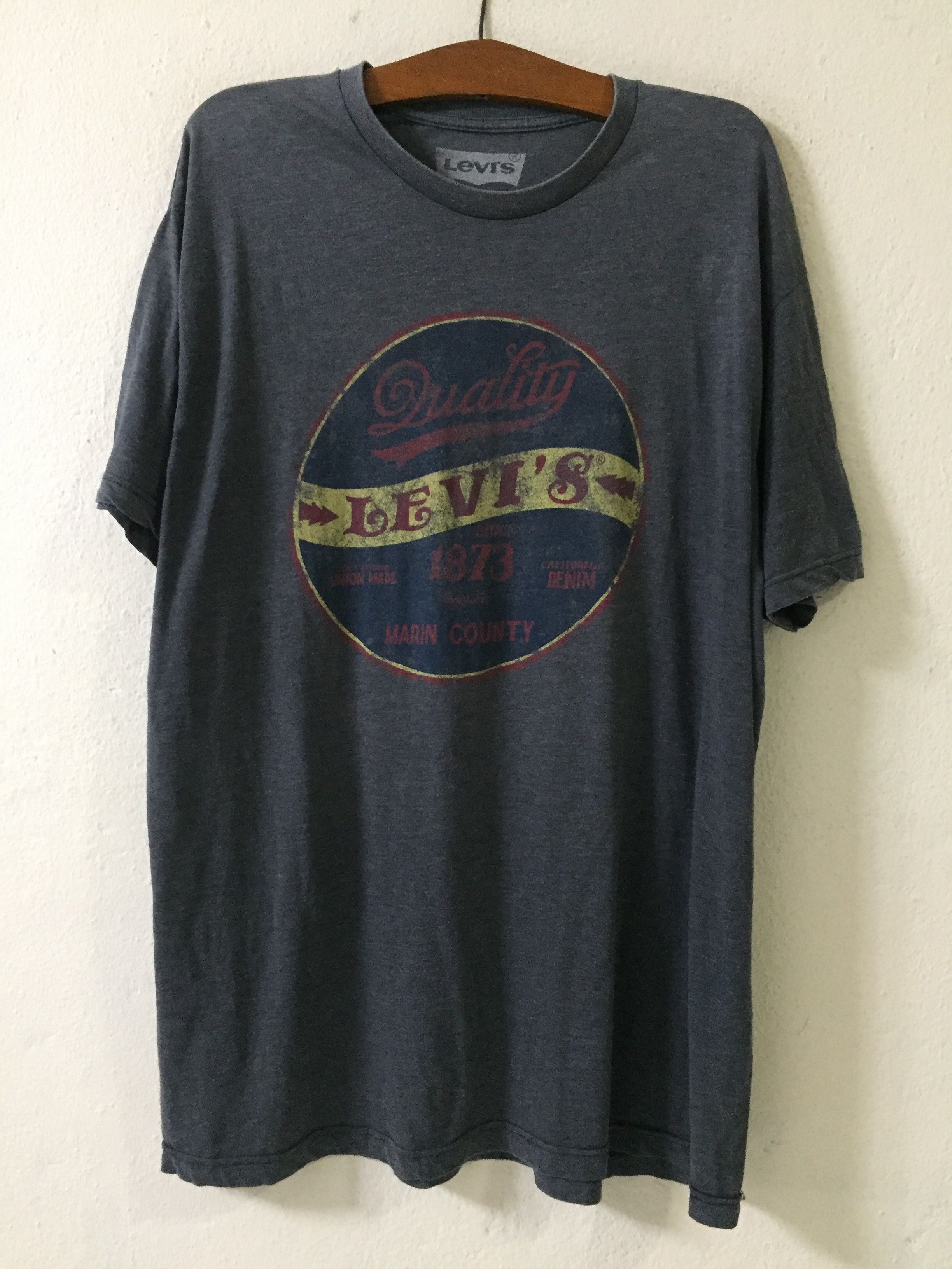 Levi's Vintage Levis Marin County Tshirt Size US XL / EU 56 / 4 - 1 Thumbnail