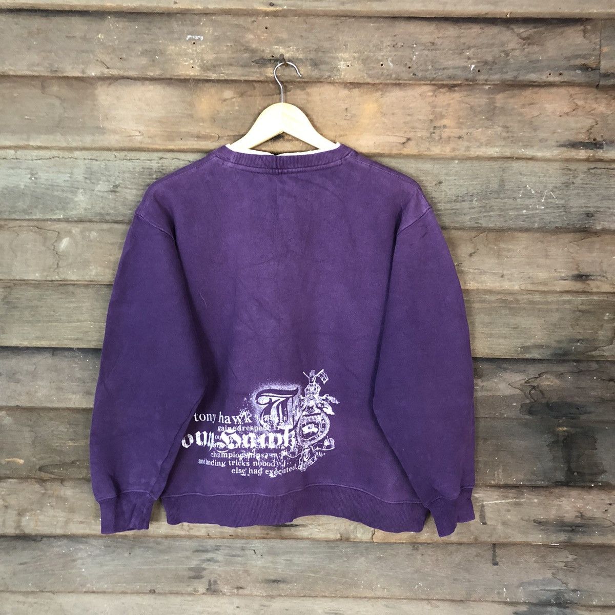 Tony Hawk DL Tony Hawk lagend skater Purple Sweatshirt #4768 Size L / US 10 / IT 46 - 11 Thumbnail