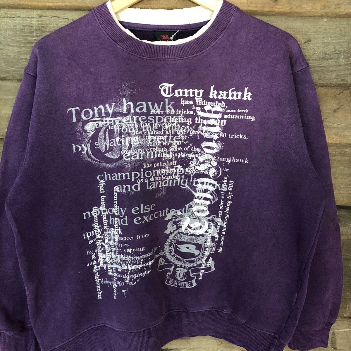 Tony Hawk DL Tony Hawk lagend skater Purple Sweatshirt #4768 Size L / US 10 / IT 46 - 6 Thumbnail