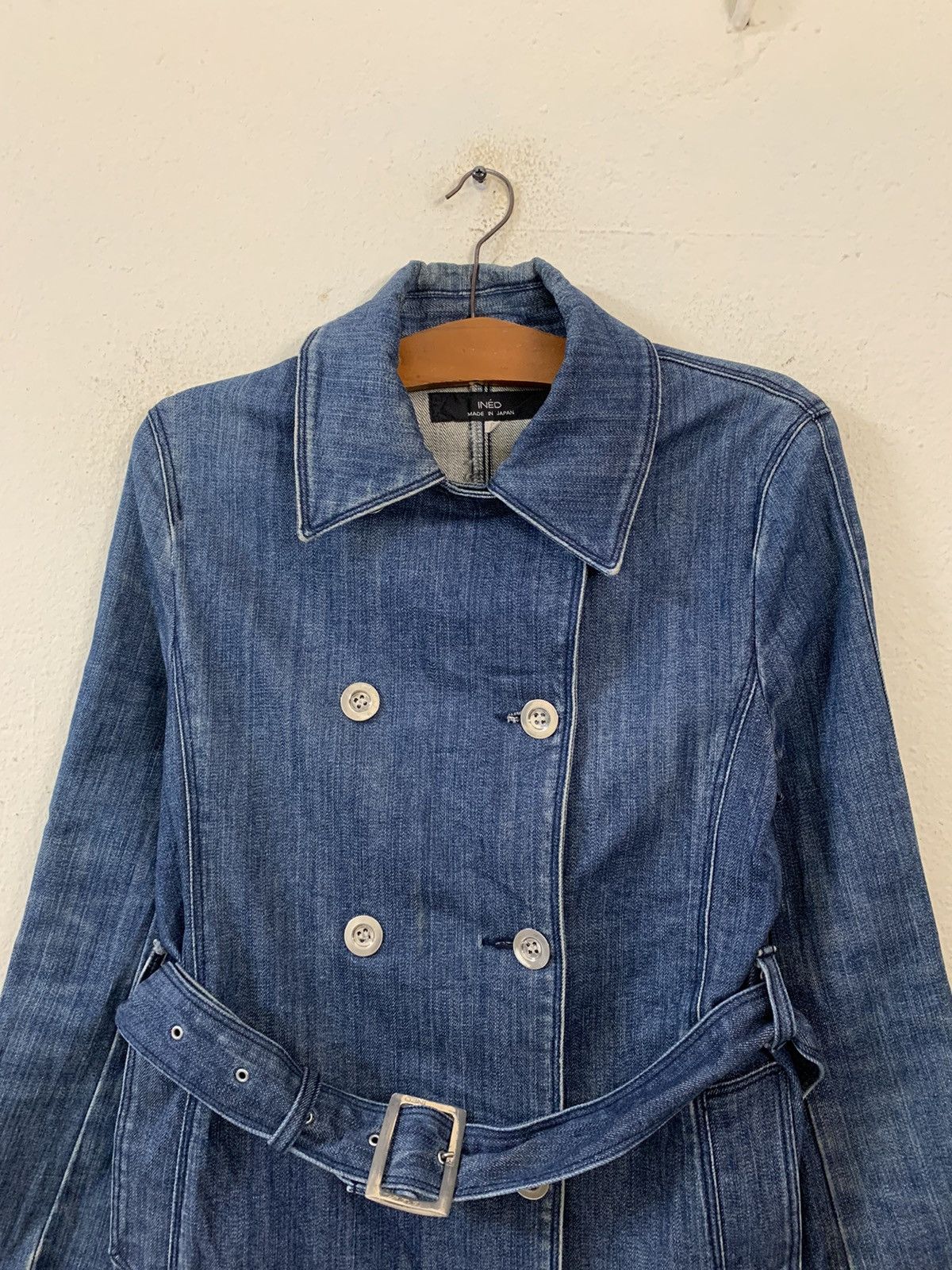 Japanese Brand Ined Double Brest Denim Jacket Size S / US 4 / IT 40 - 4 Thumbnail
