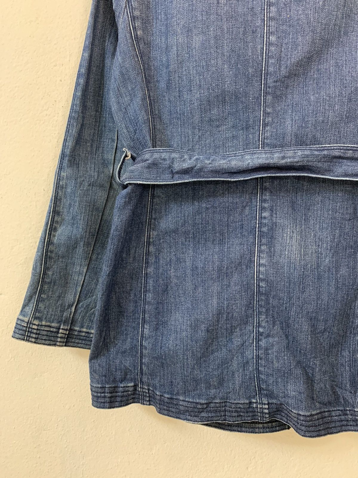 Japanese Brand Ined Double Brest Denim Jacket Size S / US 4 / IT 40 - 10 Thumbnail