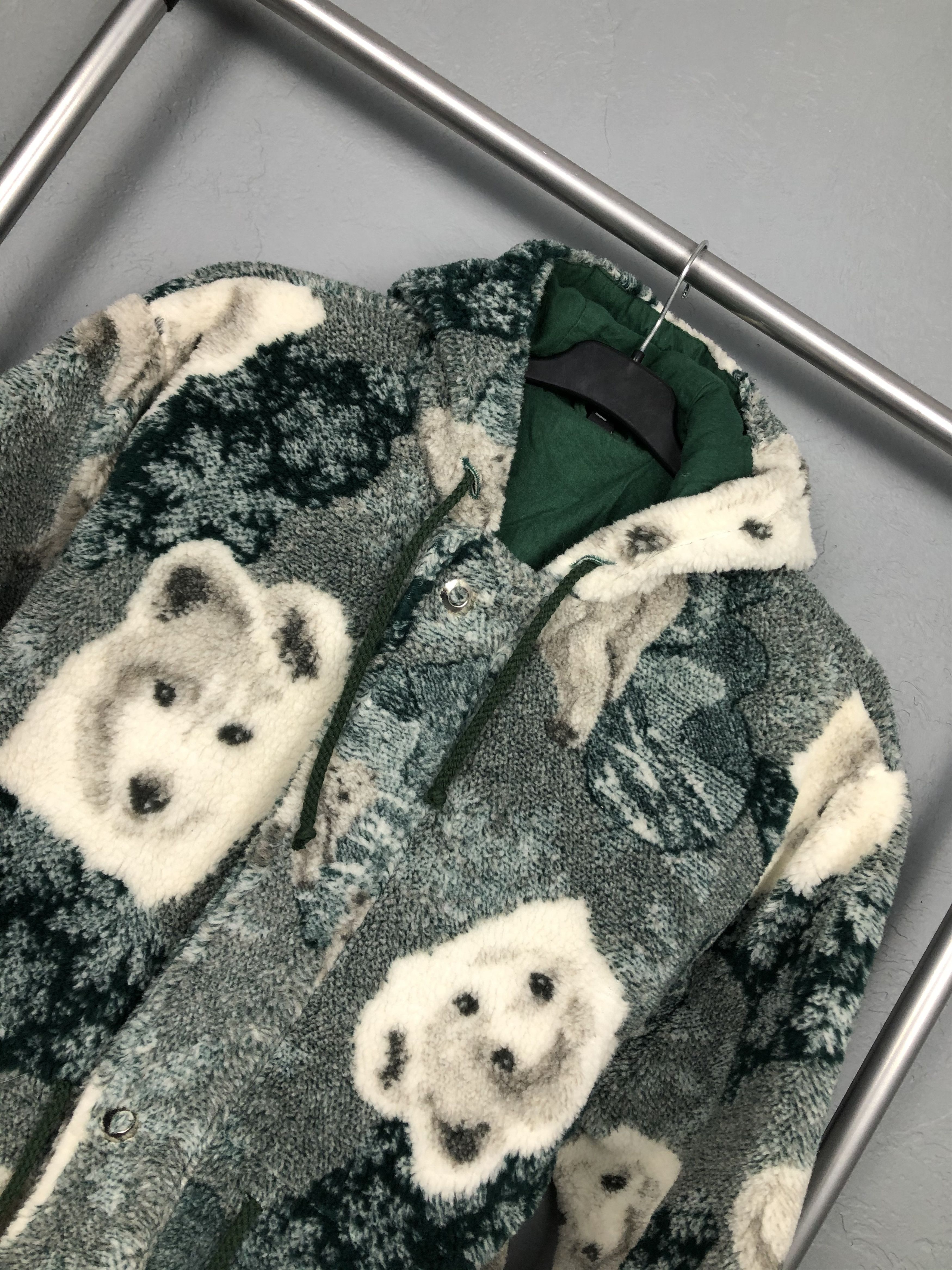 Vintage Vintage Animal Husky Dog Fleece Jacket Size M / US 6-8 / IT 42-44 - 2 Thumbnail