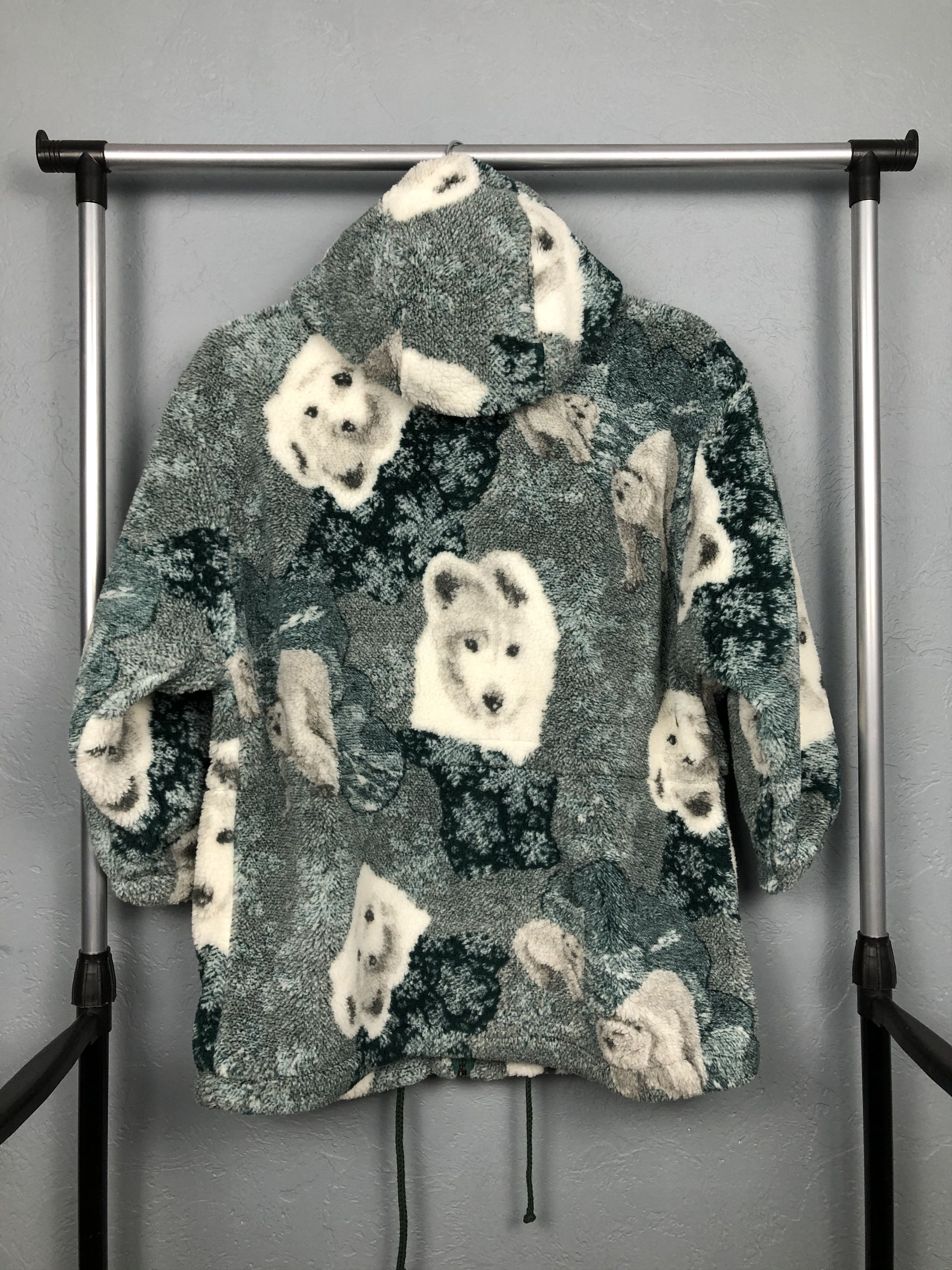 Vintage Vintage Animal Husky Dog Fleece Jacket Size M / US 6-8 / IT 42-44 - 4 Thumbnail