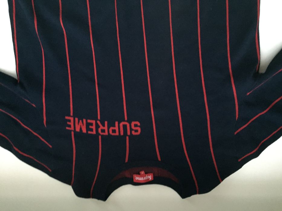 Supreme Supreme Wide Pinstripe Sweater | Grailed