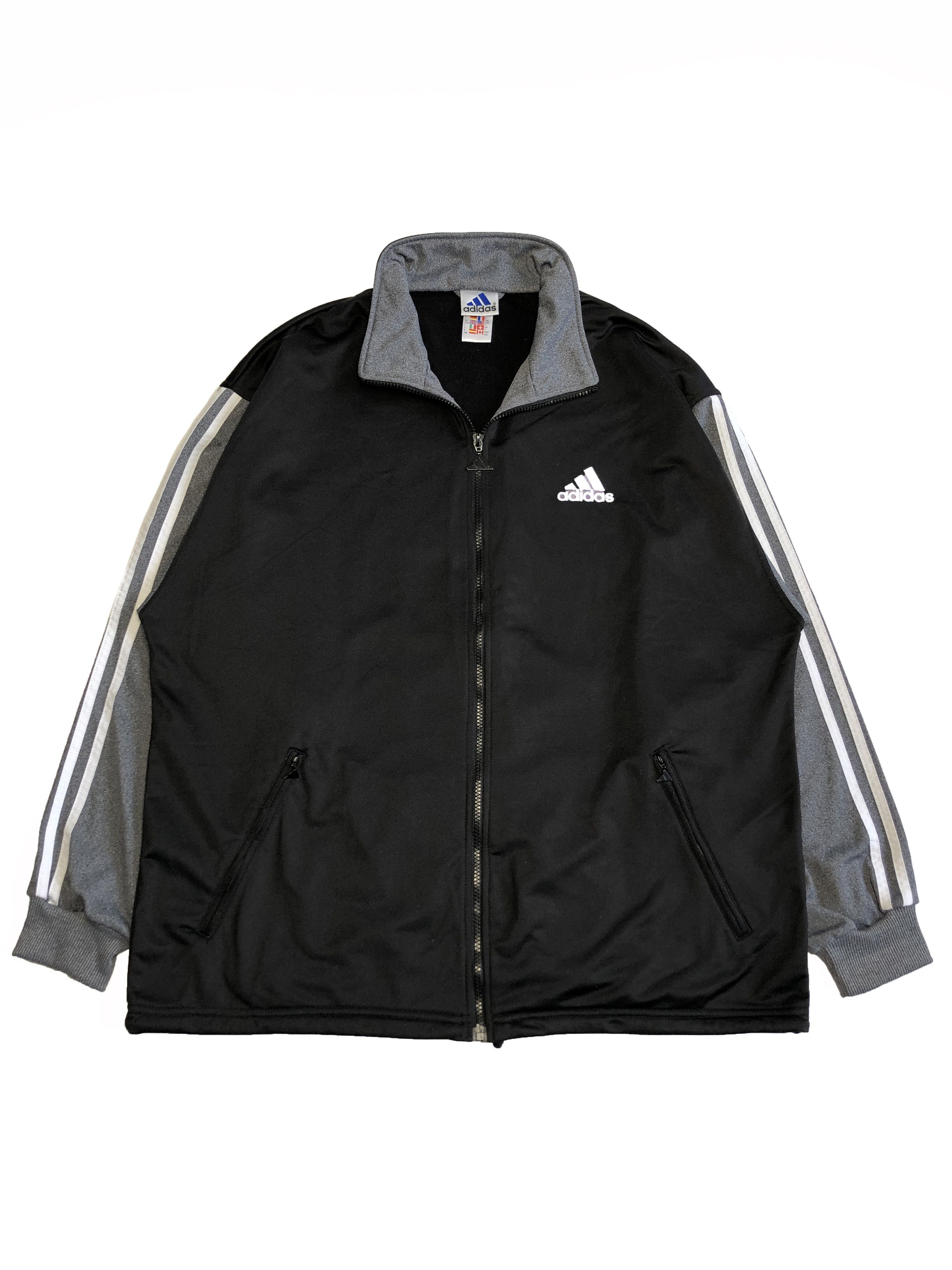 Adidas × Vintage Adidas 90s Vintage Big Logo Track Athletic Jacket Size US XL / EU 56 / 4 - 1 Thumbnail