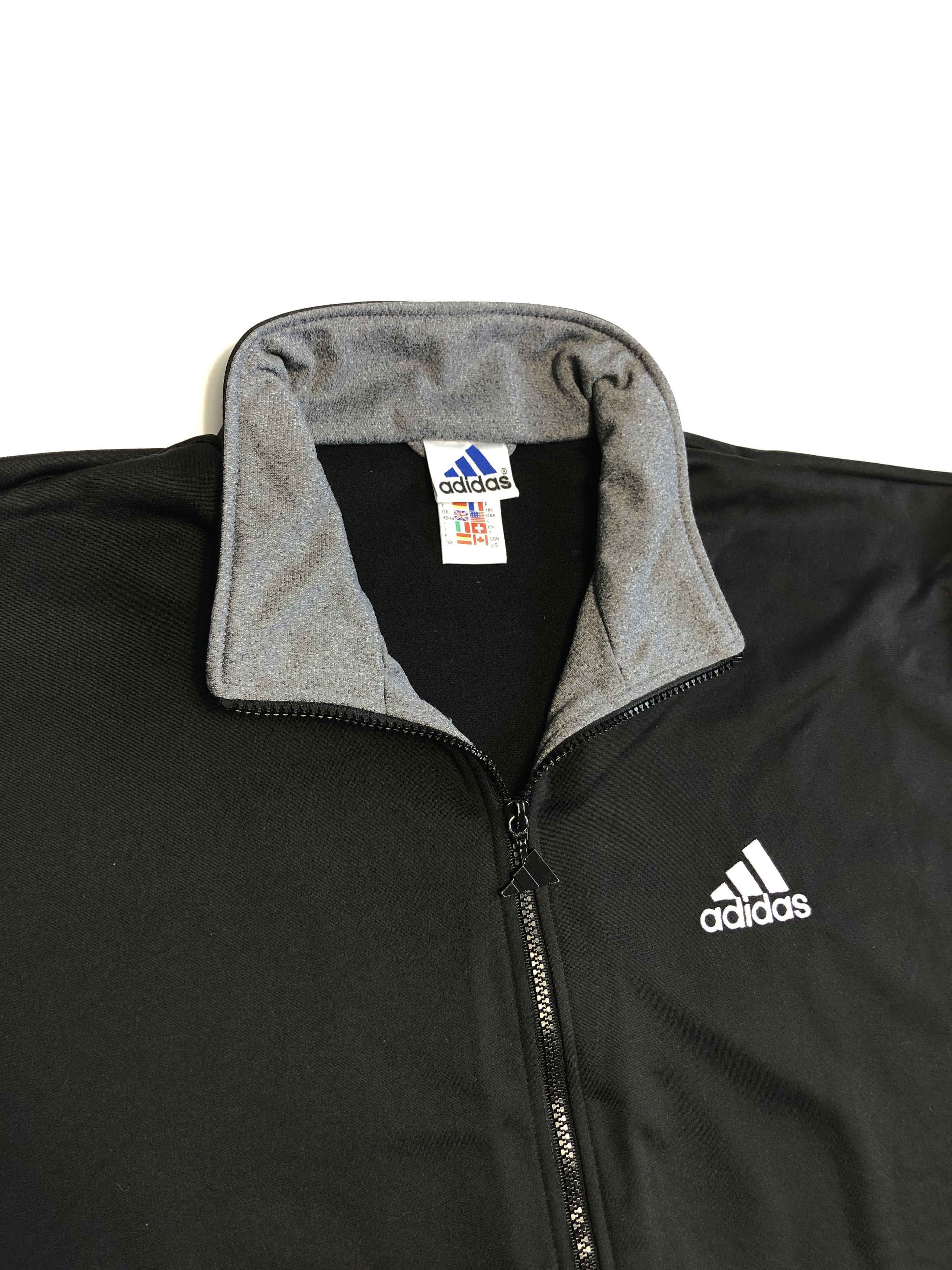 Adidas × Vintage Adidas 90s Vintage Big Logo Track Athletic Jacket Size US XL / EU 56 / 4 - 3 Thumbnail
