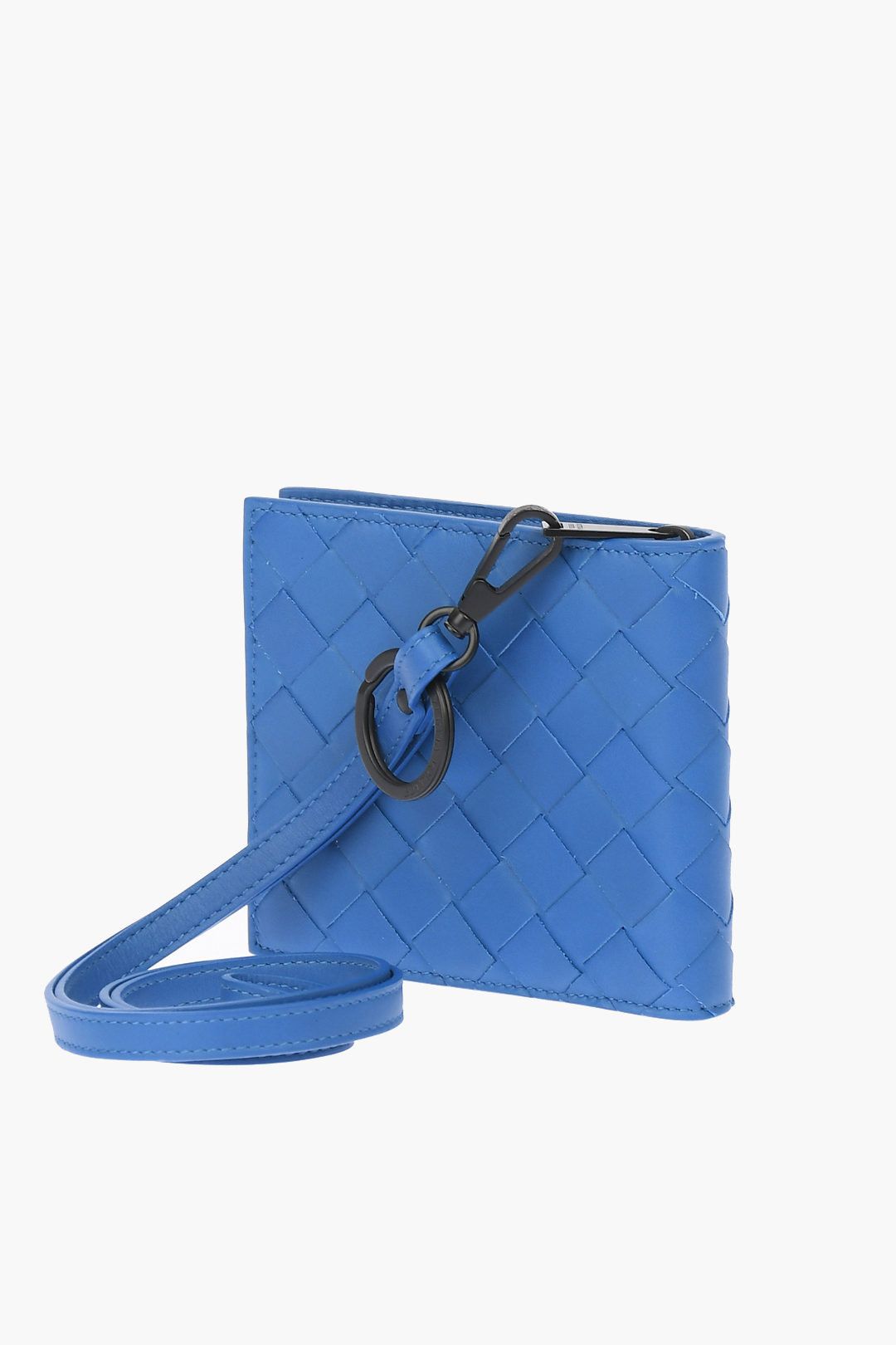 Bottega Veneta Leather Wallet in Blue Size ONE SIZE - 2 Thumbnail