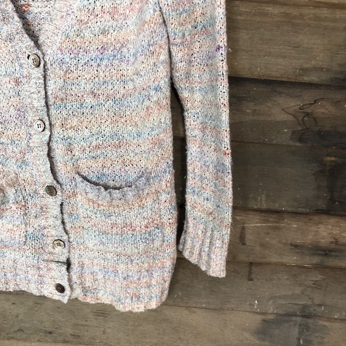Japanese Brand Wisty Women Grey Cardigan art street fashion #H126 Size M / US 6-8 / IT 42-44 - 5 Thumbnail