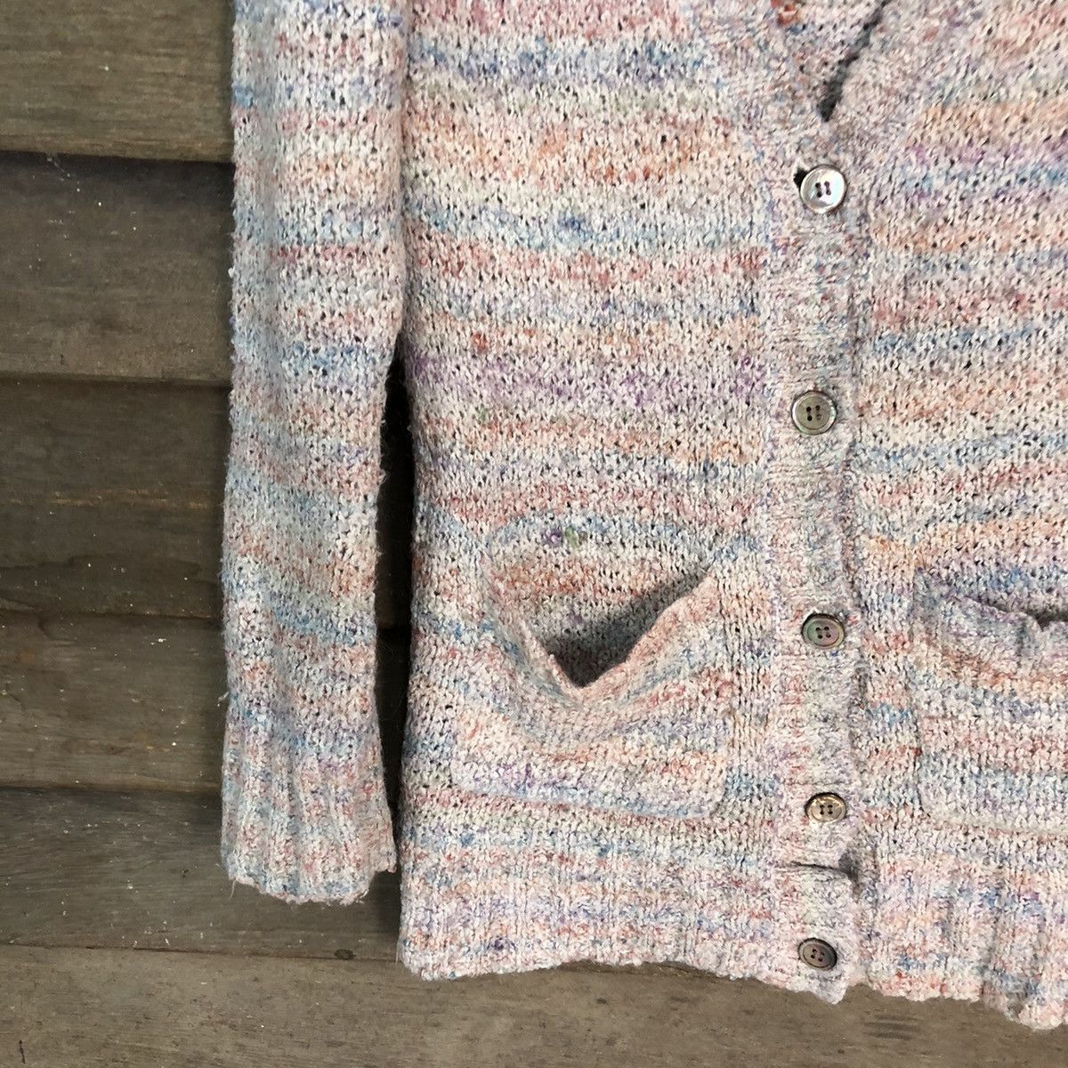 Japanese Brand Wisty Women Grey Cardigan art street fashion #H126 Size M / US 6-8 / IT 42-44 - 4 Thumbnail