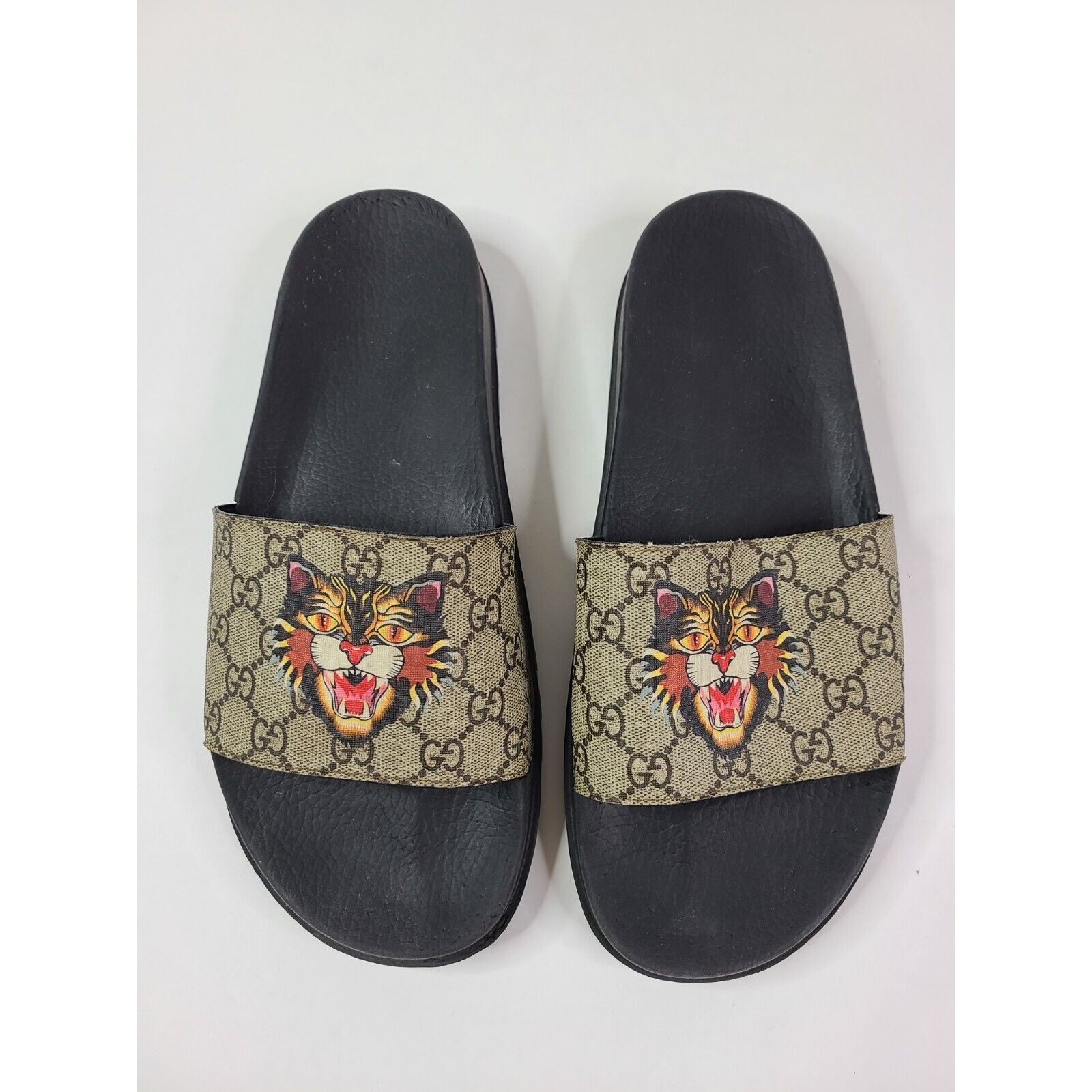 Gucci GUCCI Logo Angry Cat Slides 12 Grailed