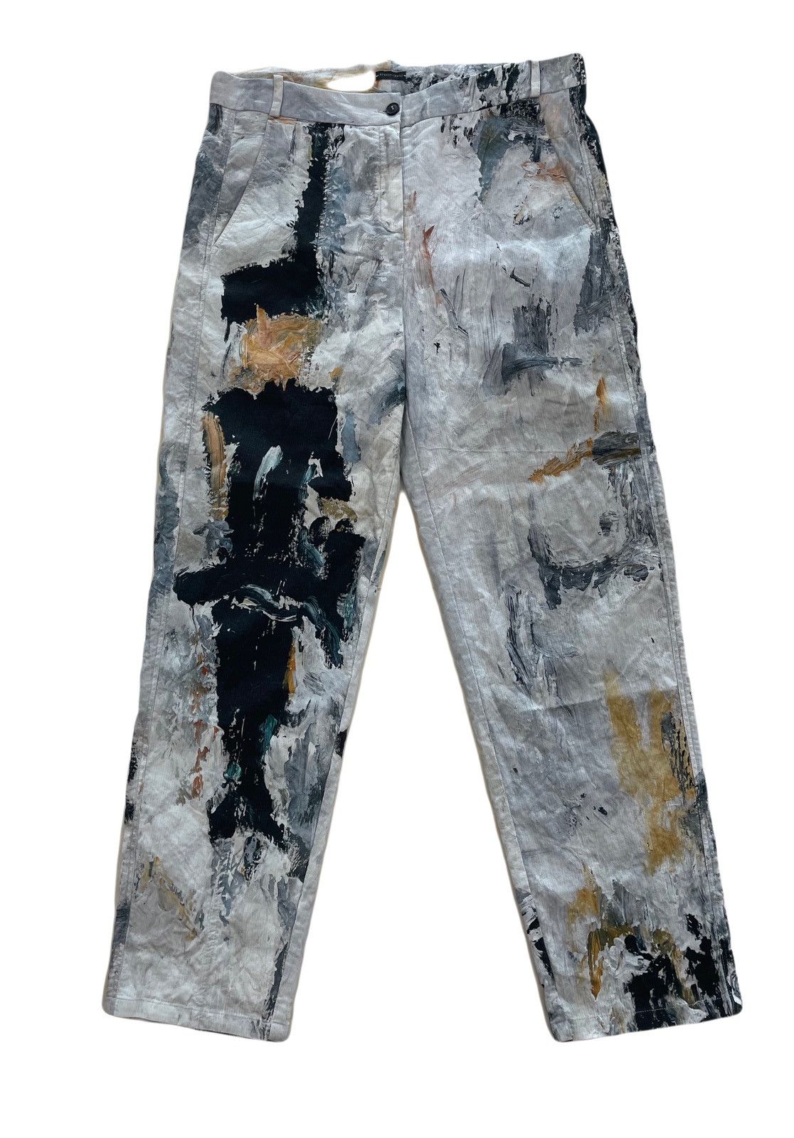 Designer × Japanese Brand Annette Gortz Japanese style Cody paint print pants Size 28" / US 6 / IT 42 - 1 Thumbnail