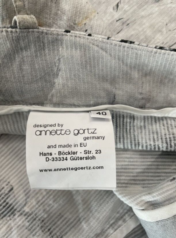 Designer × Japanese Brand Annette Gortz Japanese style Cody paint print pants Size 28" / US 6 / IT 42 - 4 Thumbnail