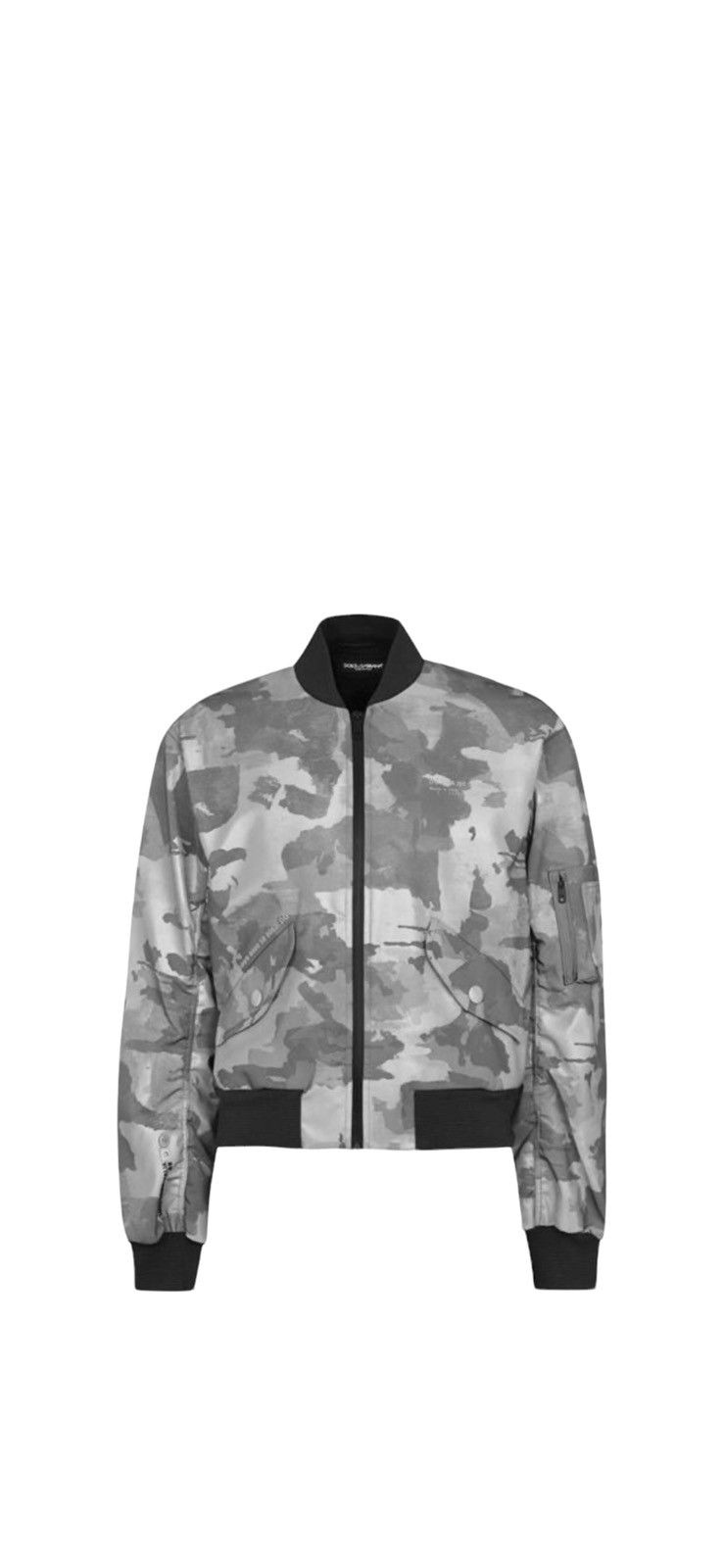 Dolce And Gabbana Camo Bomber Jacket