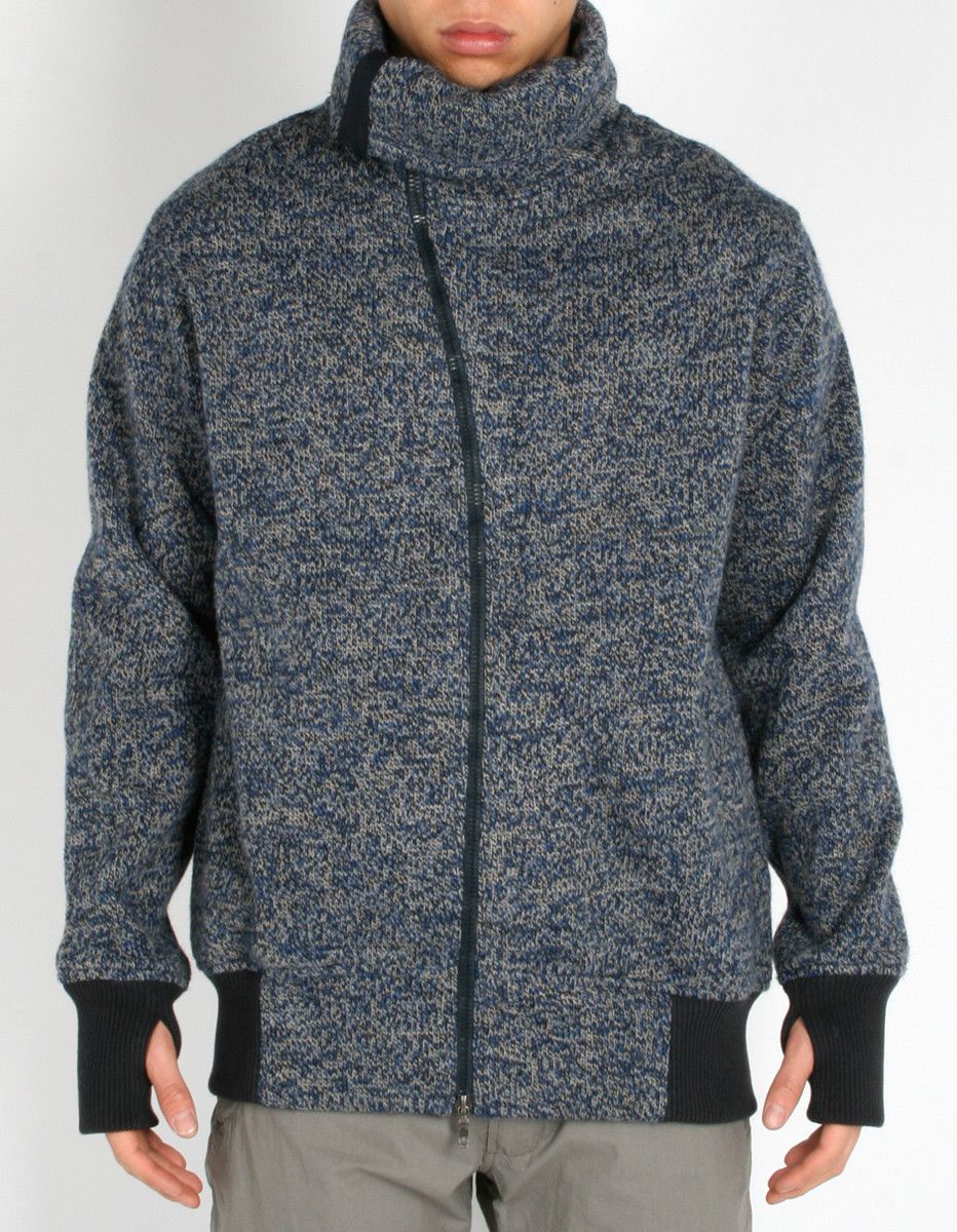 High collar techwool sweater