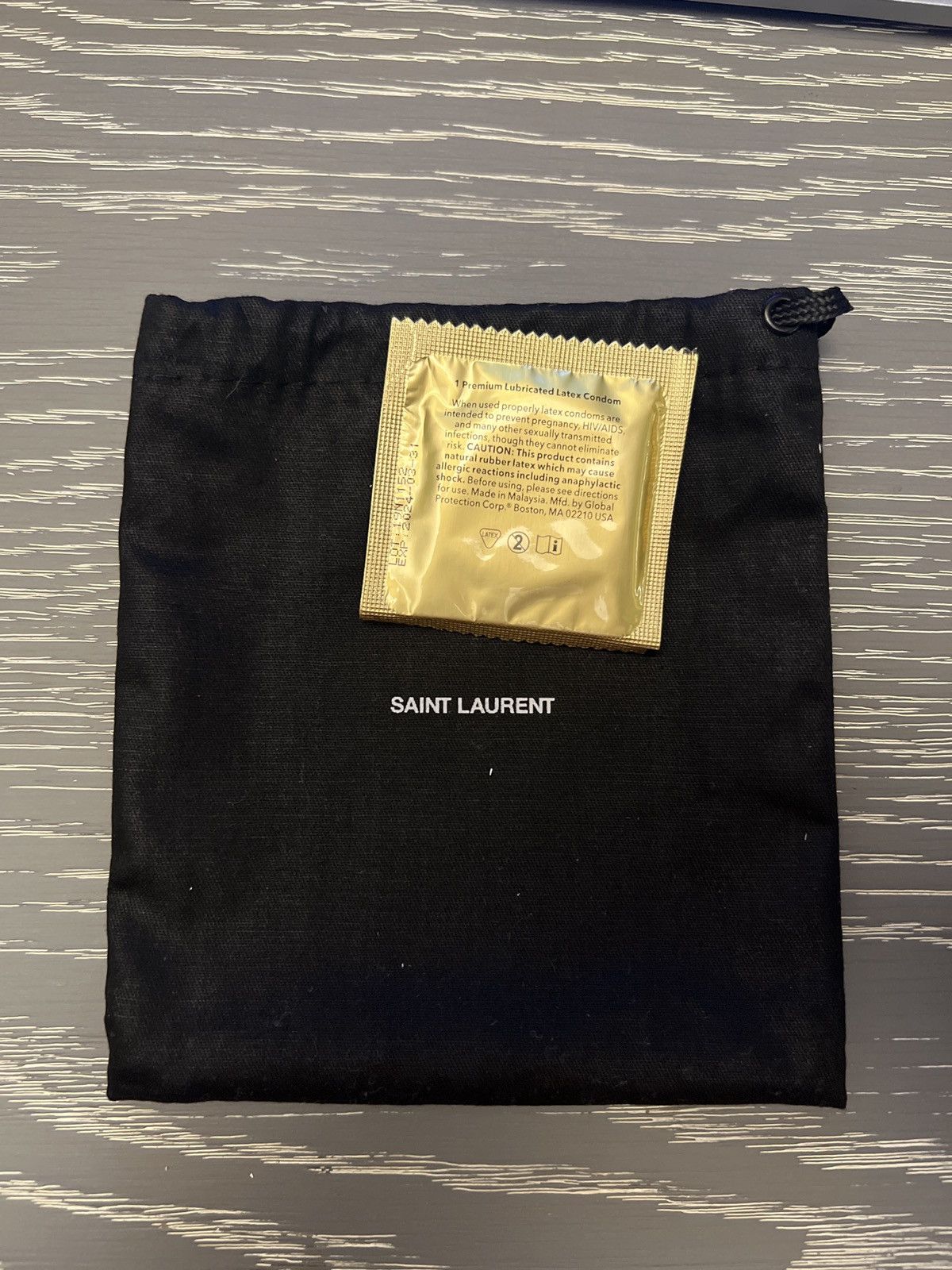 Saint Laurent condom