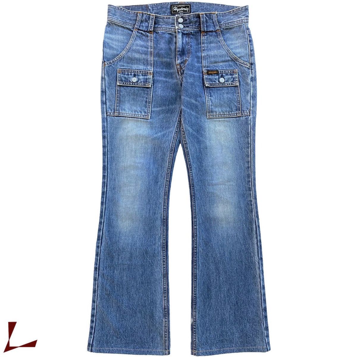 Hysteric Glamour 90’s Flare Bush Denim Size US 30 / EU 46 - 1 Thumbnail