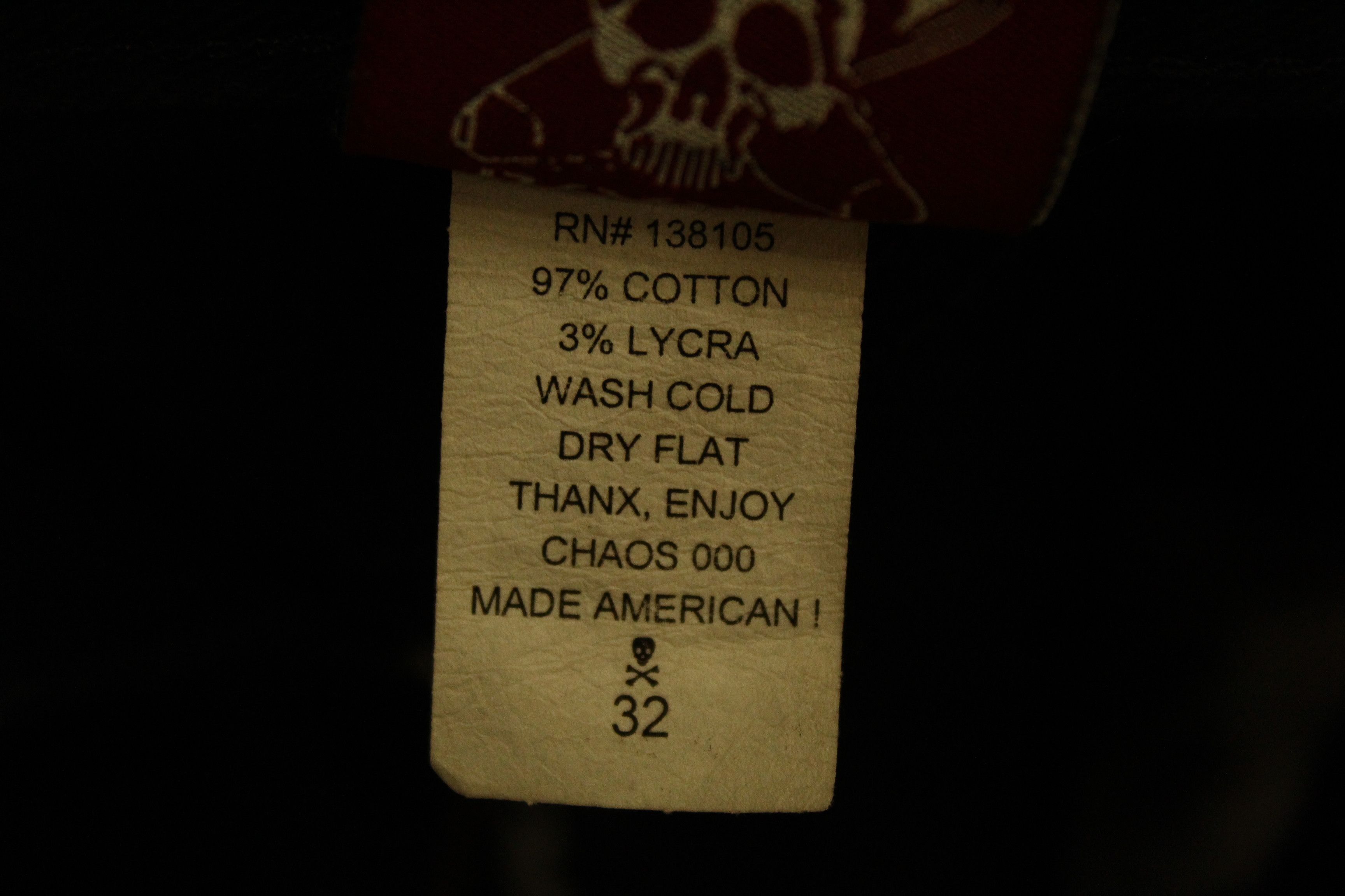 Powell Peralta Vtg 90s Dogpile Skateboard Chaos 000 Stretch Denim Jeans Size US 31 - 7 Thumbnail