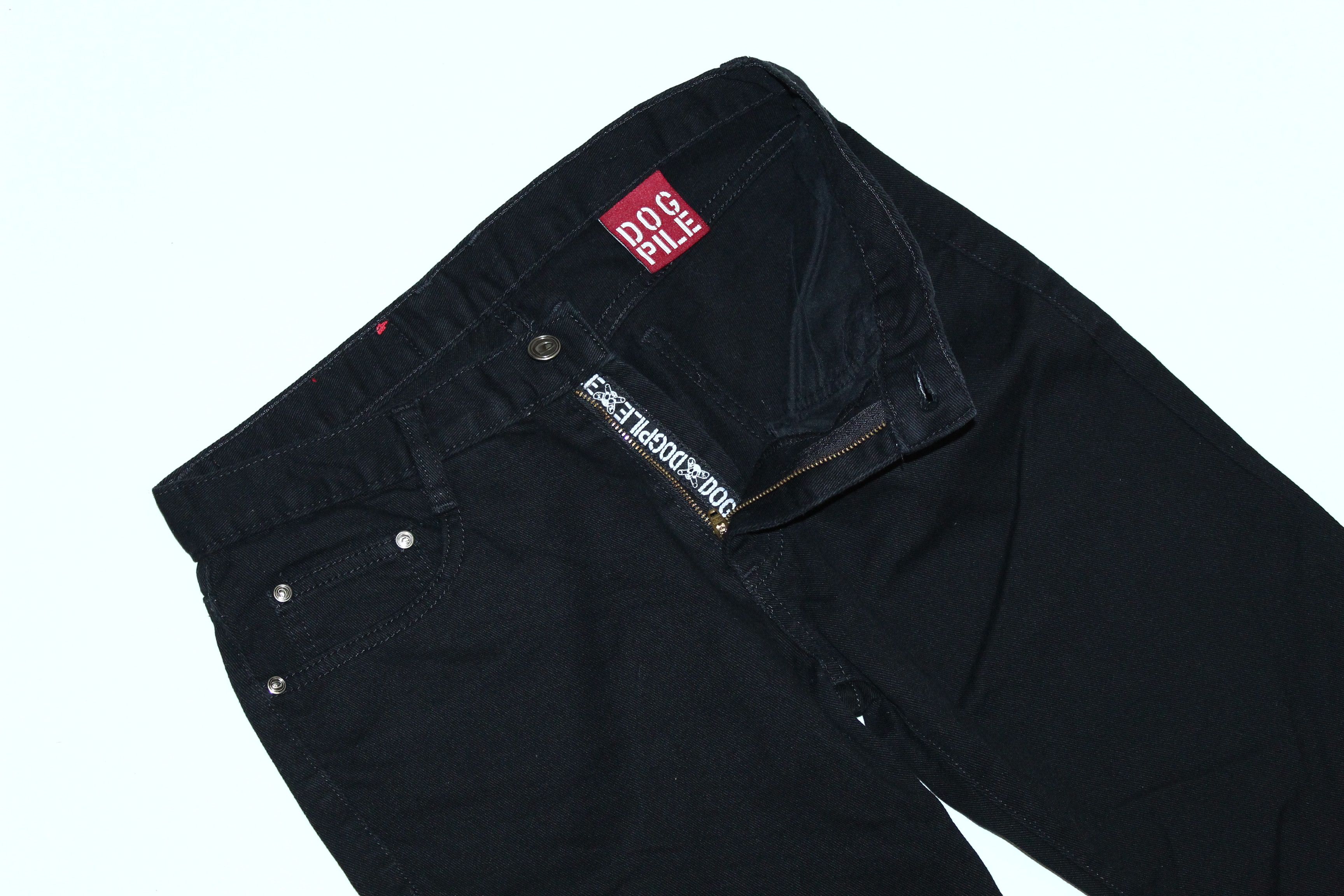 Powell Peralta Vtg 90s Dogpile Skateboard Chaos 000 Stretch Denim Jeans Size US 31 - 6 Thumbnail