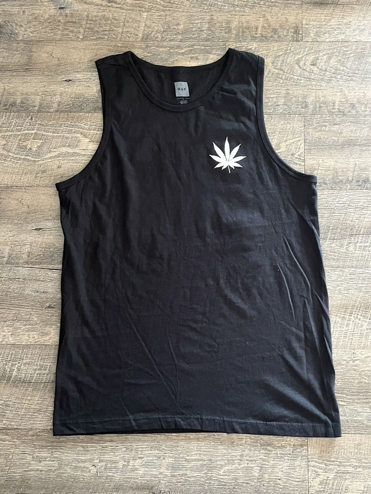 Huf × Vintage Rare Vintage Huf Black Tank Top Size Small Size US S / EU 44-46 / 1 - 1 Thumbnail