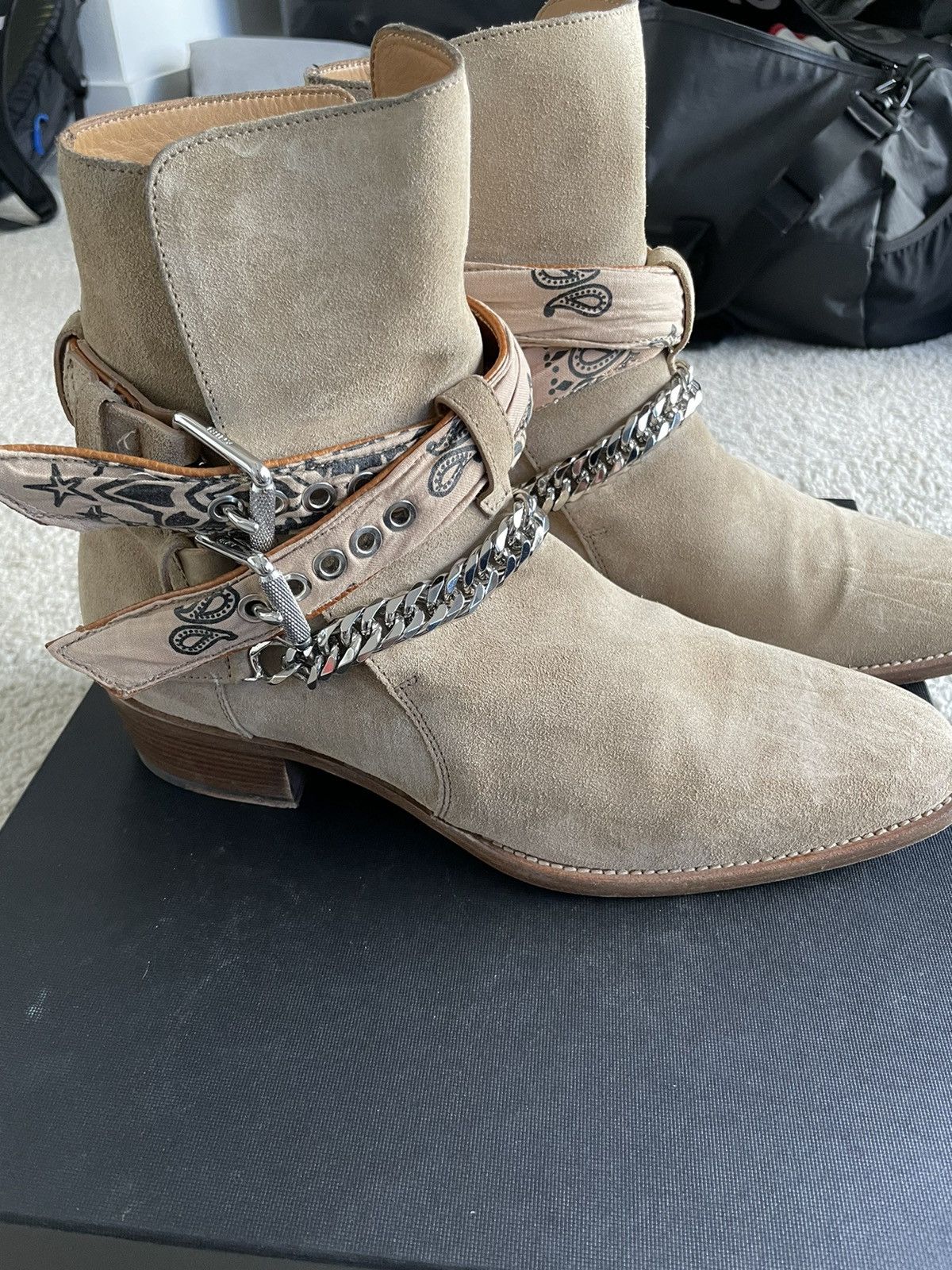 Amiri Amiri Brown Bandana Buckle Boot Size 43 | Grailed